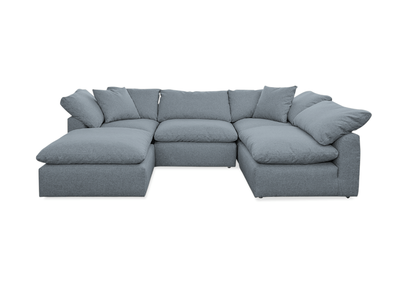 bryant sofa bumper sectional %285 piece%29 synergy pewter