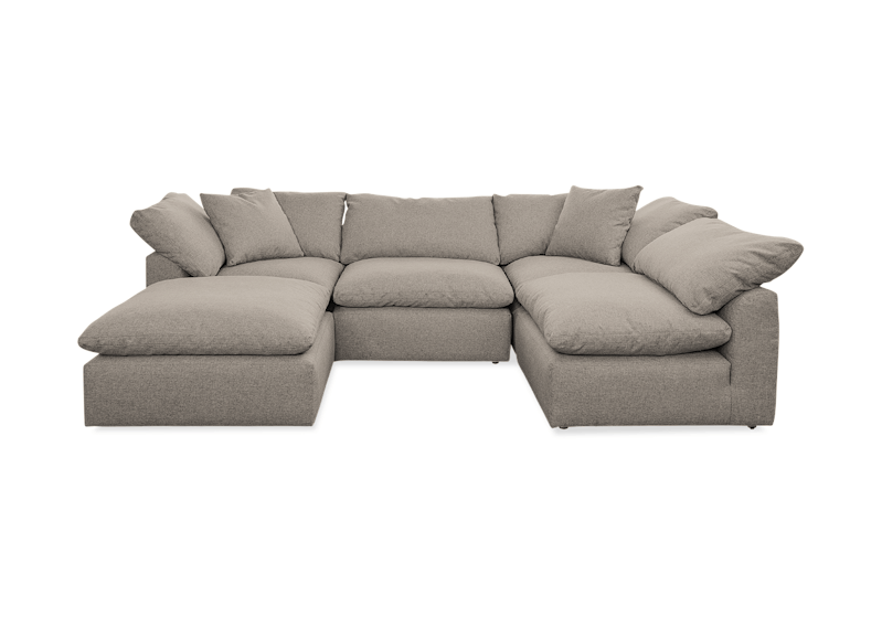 bryant sofa bumper sectional %285 piece%29 prime stone