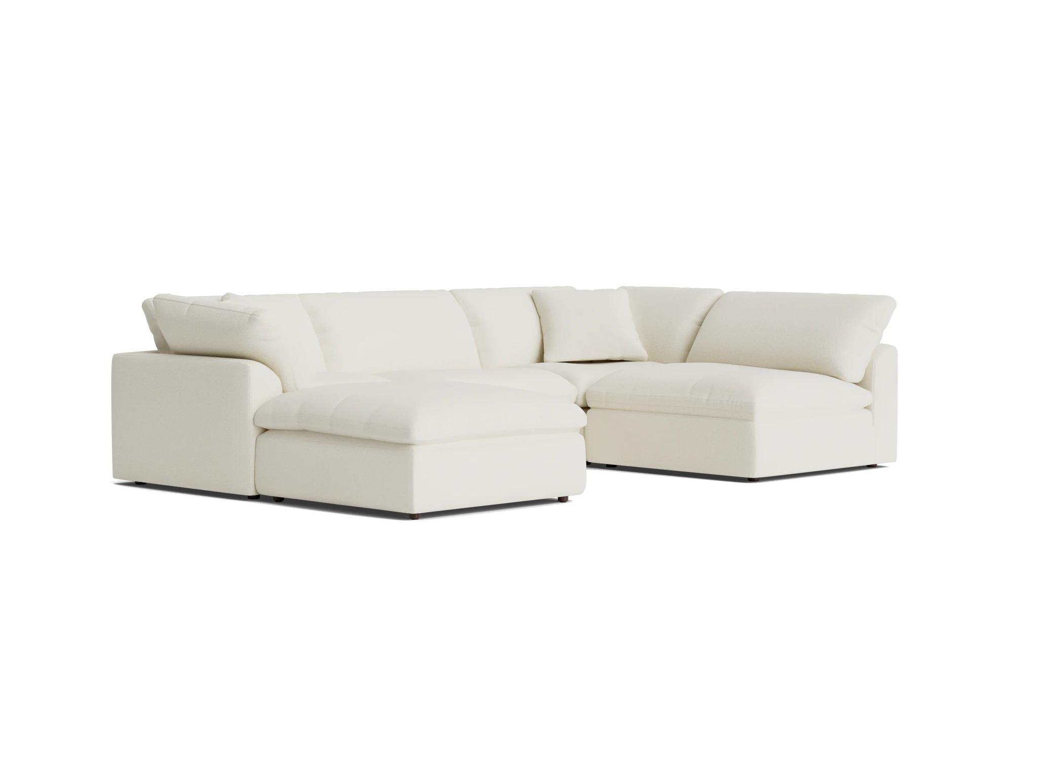 bryant sofa bumper sectional %285 piece%29 tussah snow