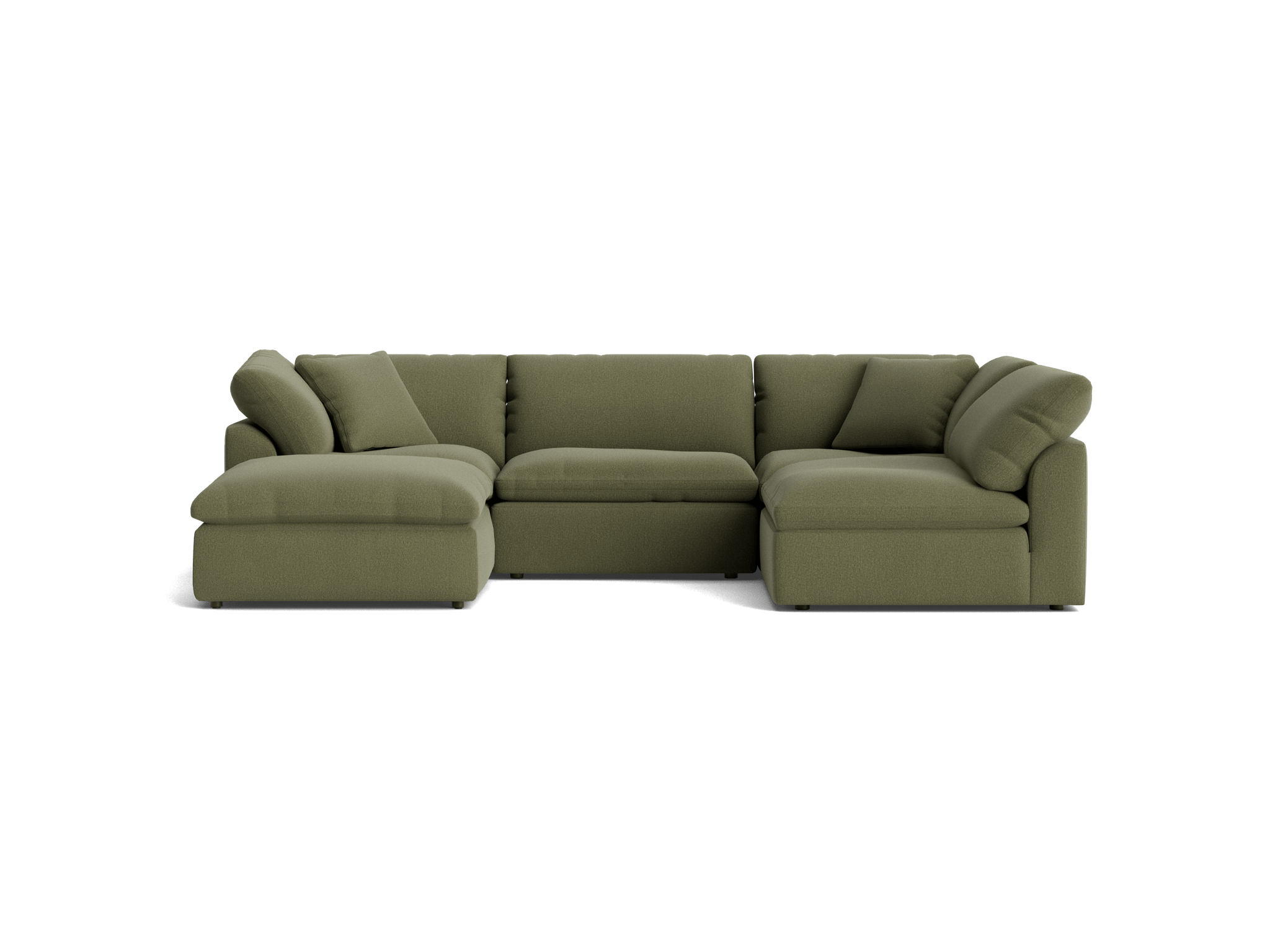bryant sofa bumper sectional piece) faithful olive