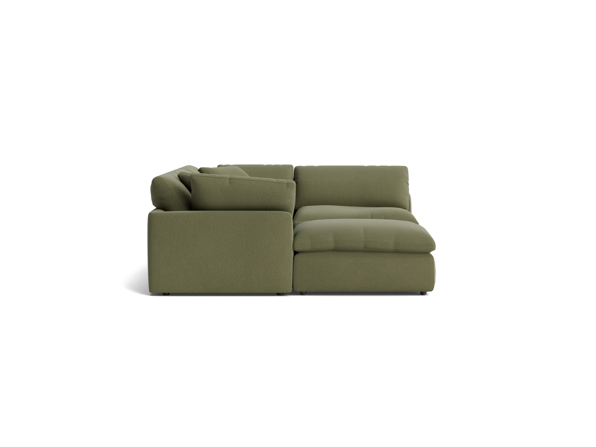 bryant sofa bumper sectional %285 piece%29 faithful olive