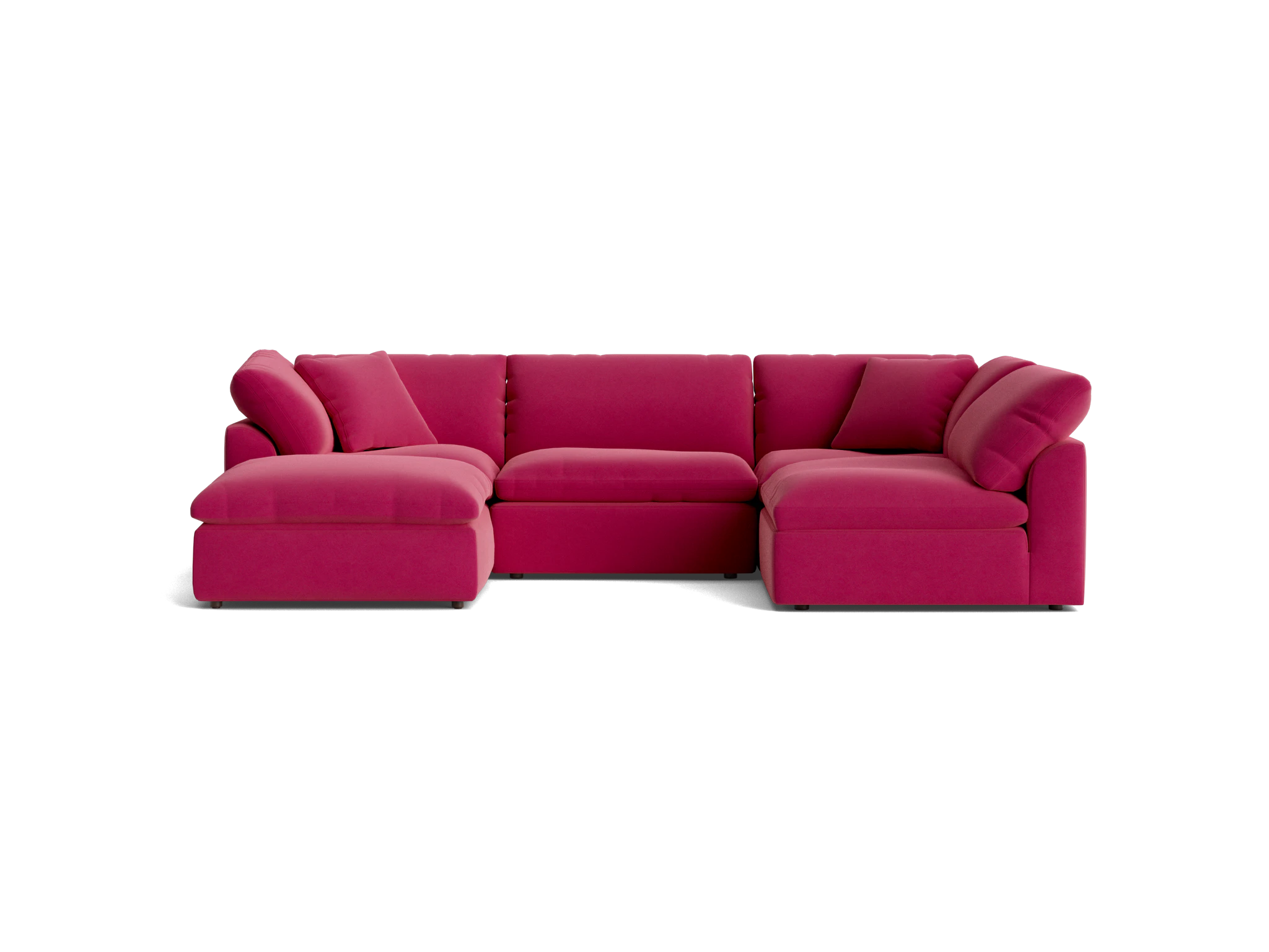 bryant sofa bumper sectional %285 piece%29 royale berry