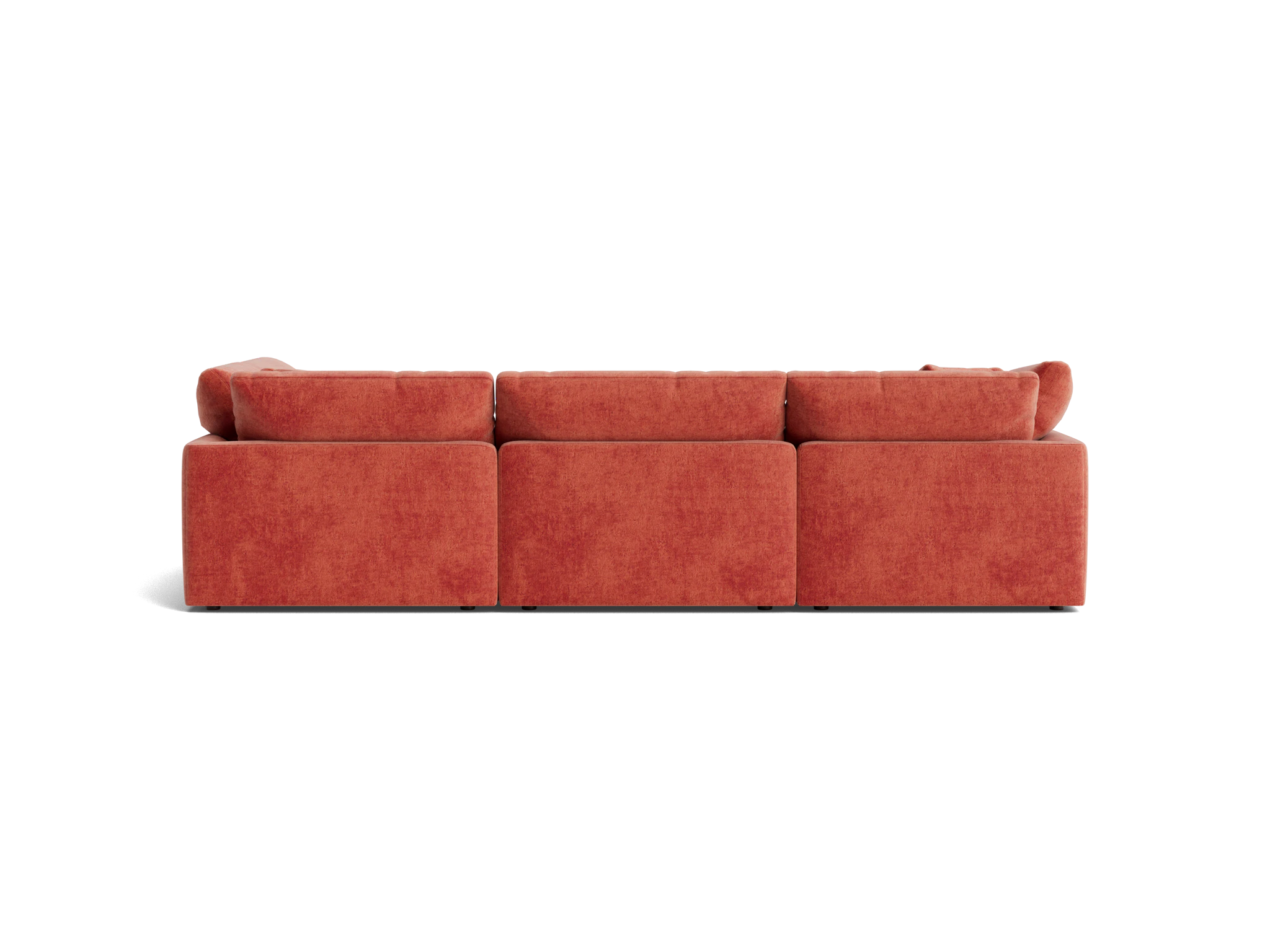 bryant sofa bumper sectional %285 piece%29 plush terra rose