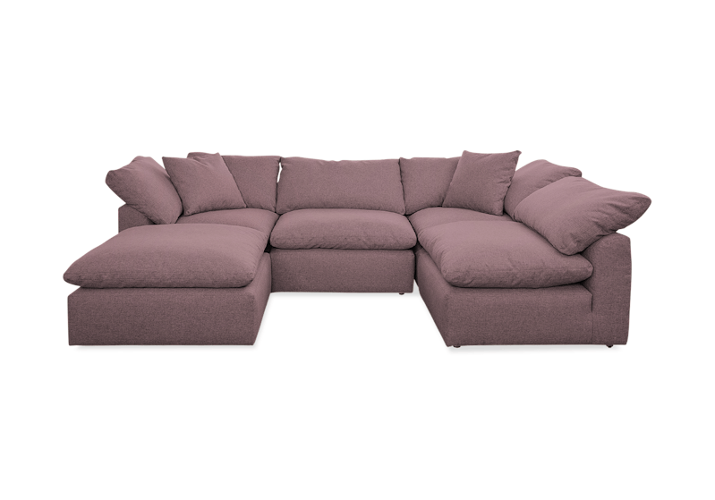 bryant sofa bumper sectional %285 piece%29 marin mauve