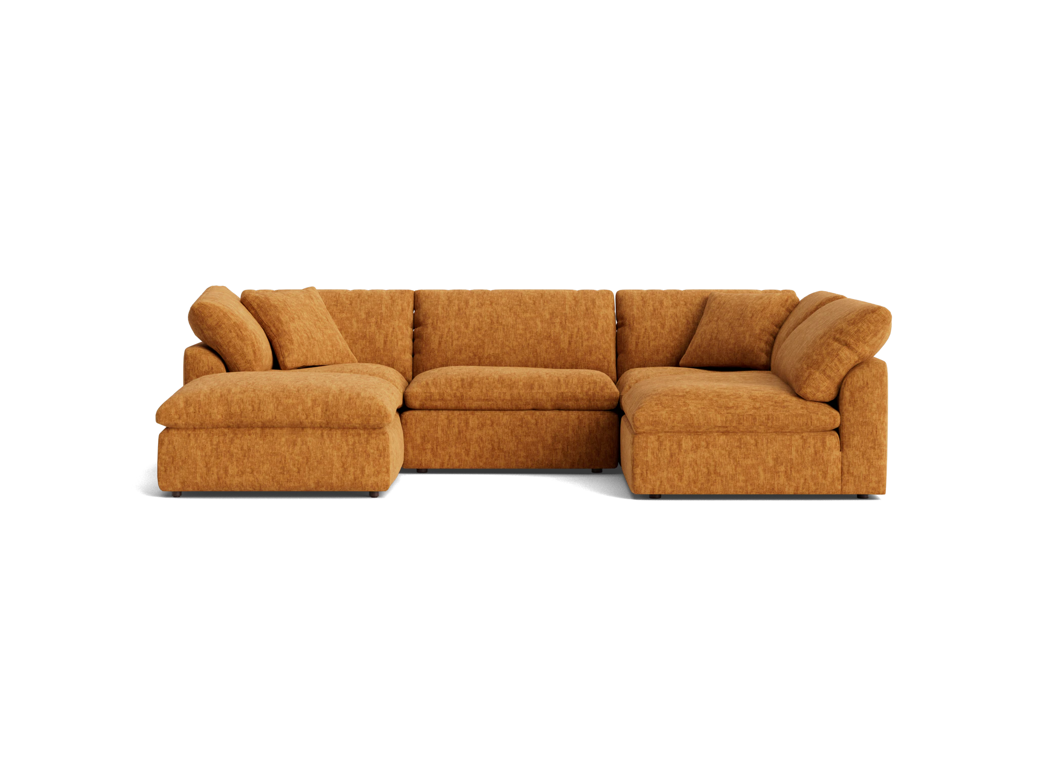 bryant sofa bumper sectional %285 piece%29 crave ginger tea
