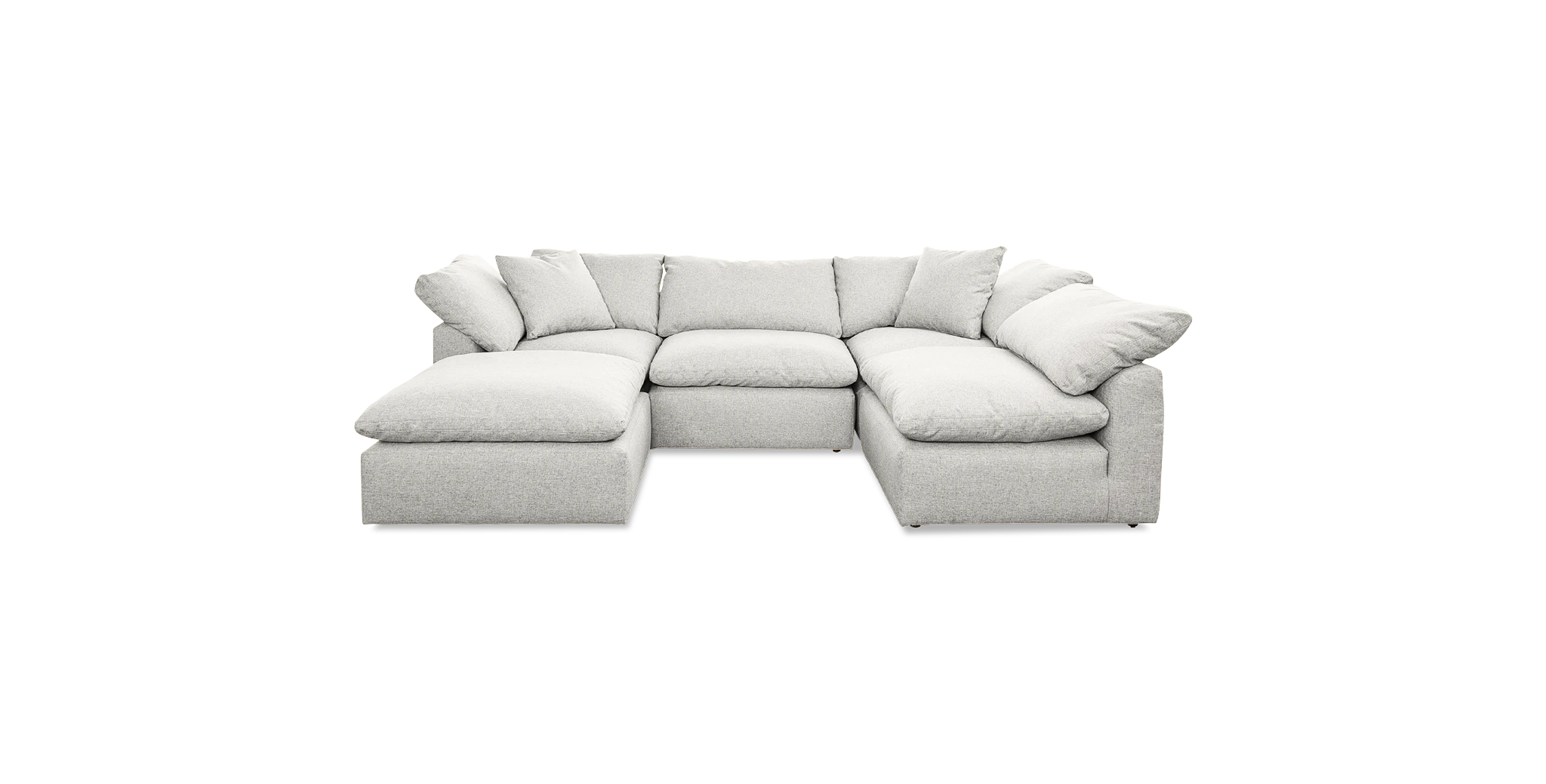 bryant sofa bumper sectional %285 piece%29 sunbrella loft white