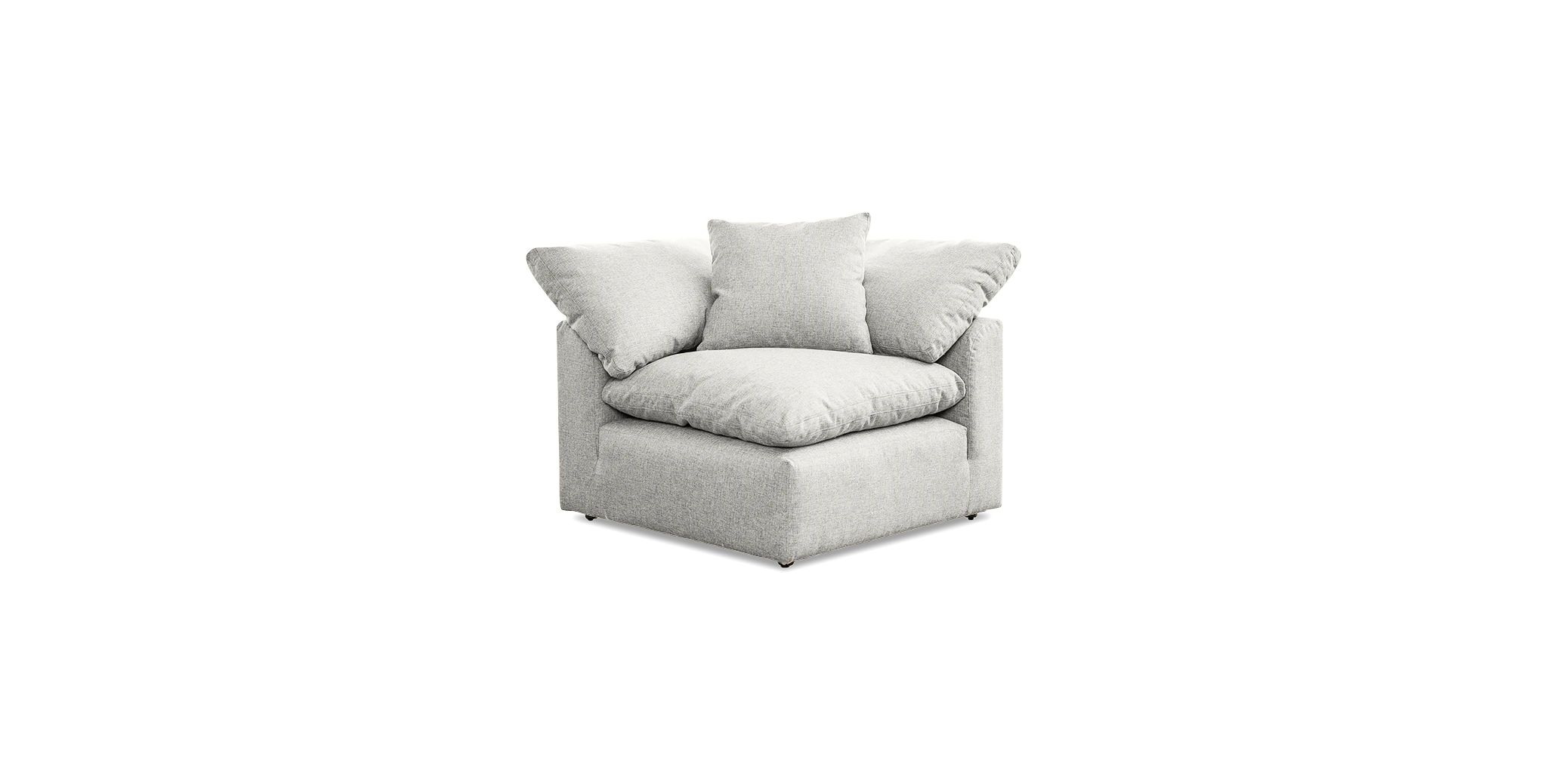 bryant sofa bumper sectional %285 piece%29 sunbrella loft white