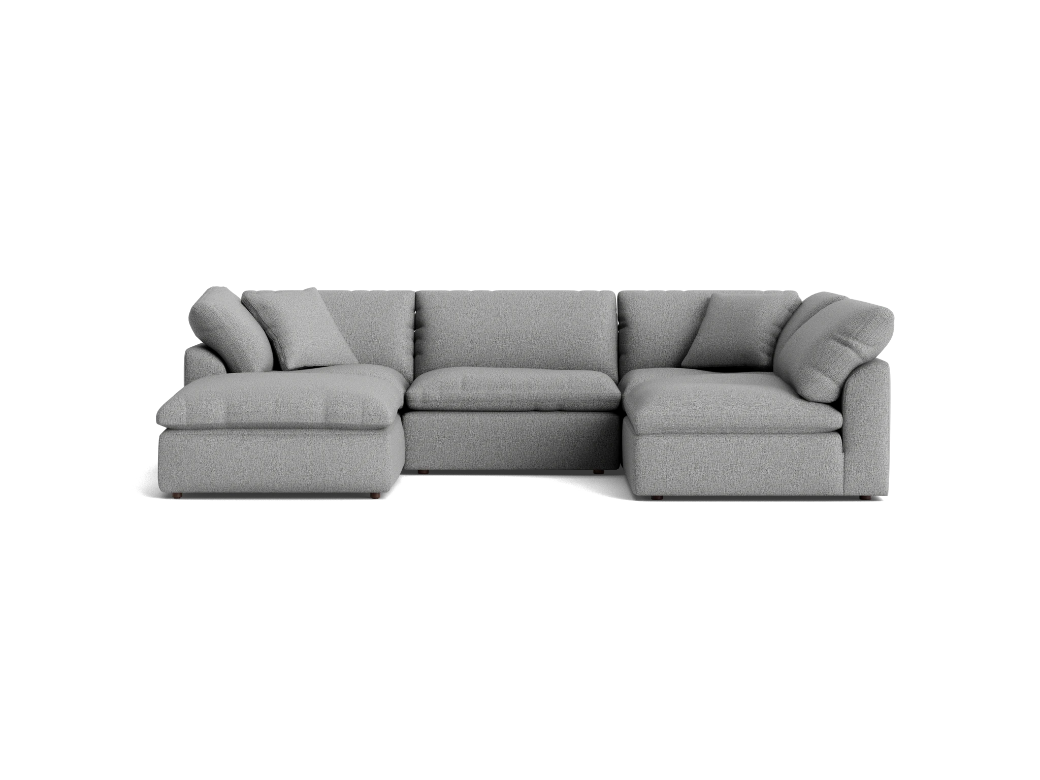 bryant sofa bumper sectional %285 piece%29 taylor felt gray