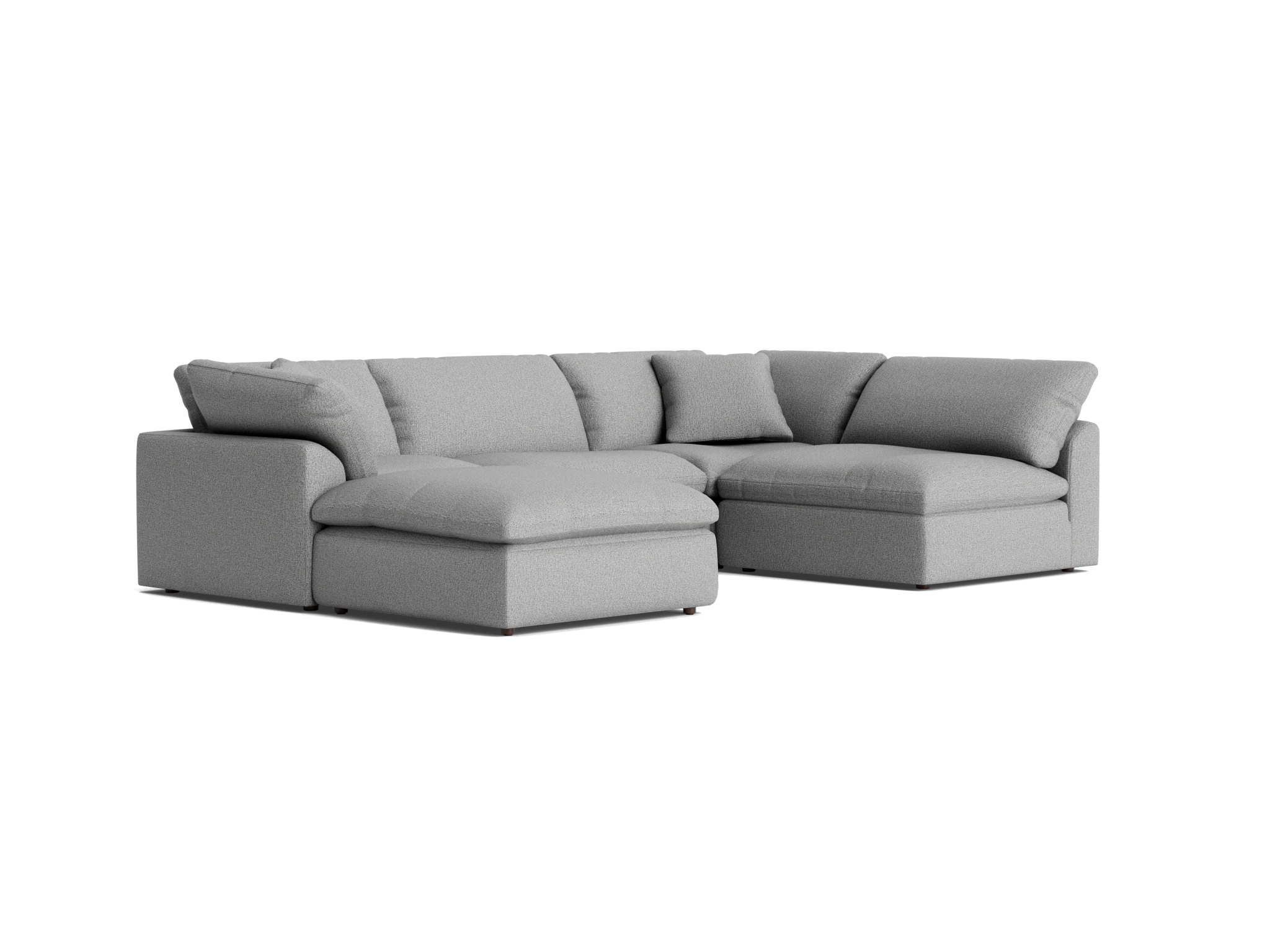 bryant sofa bumper sectional %285 piece%29 taylor felt gray