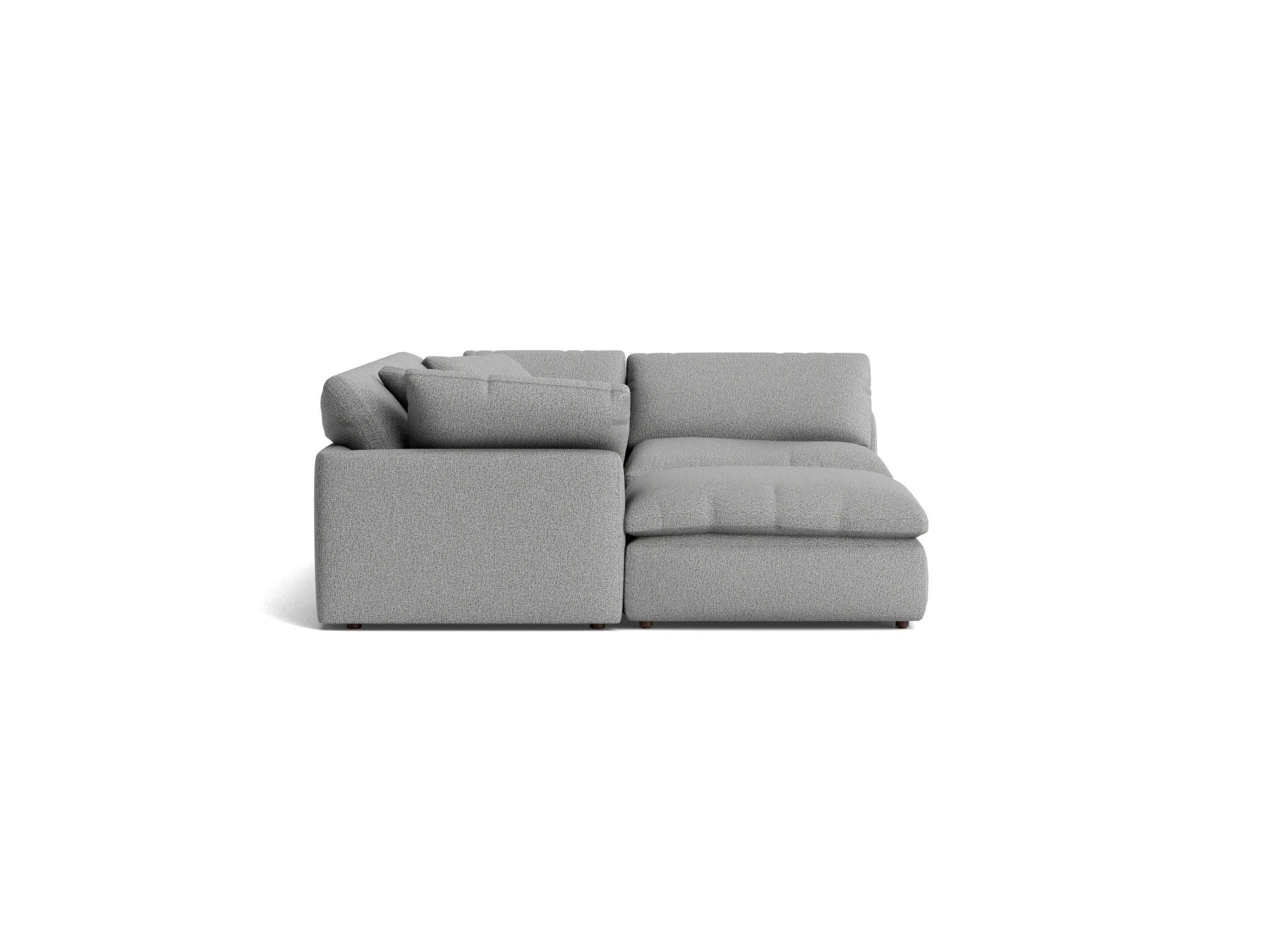 bryant sofa bumper sectional %285 piece%29 taylor felt gray