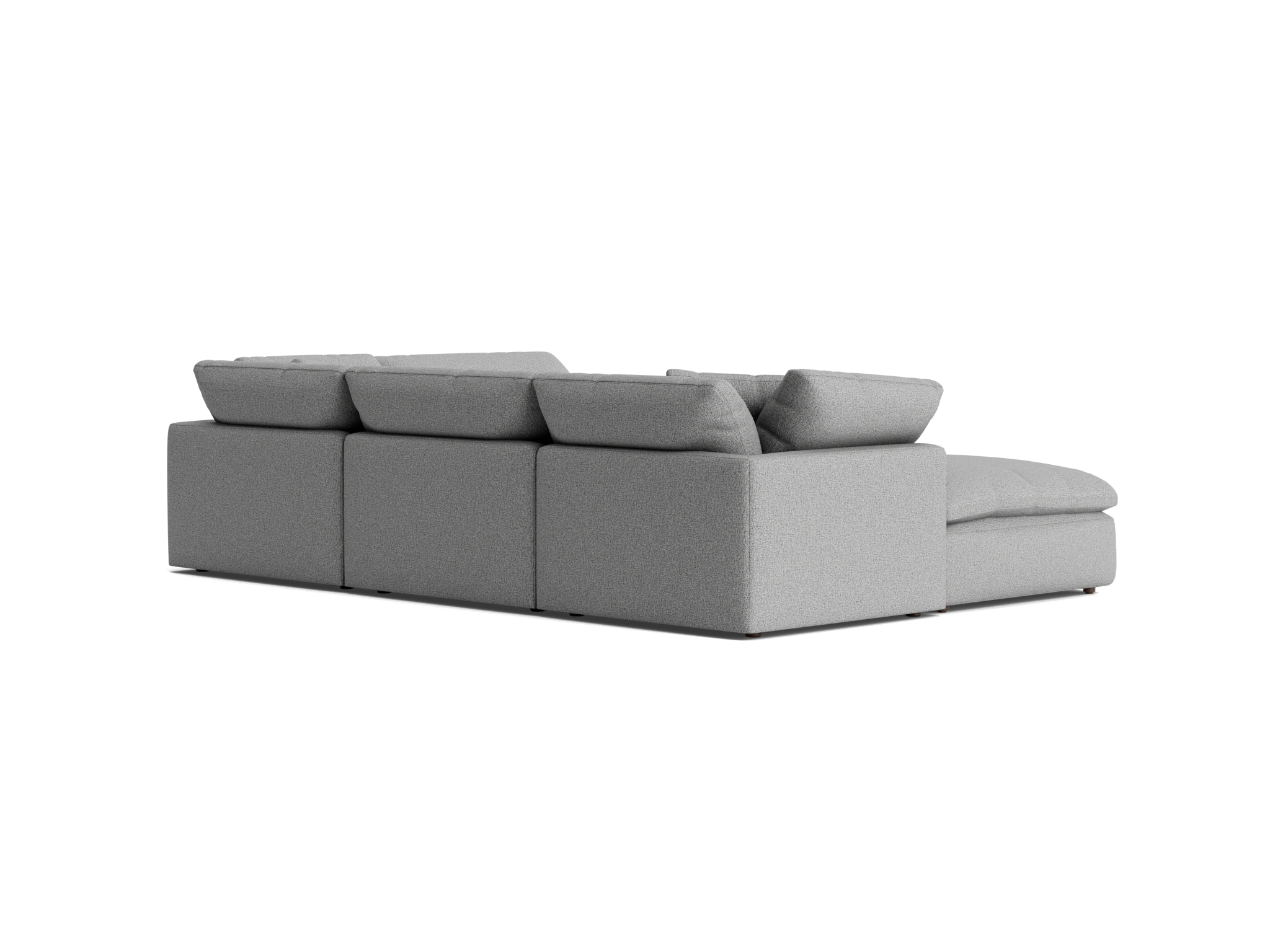 bryant sofa bumper sectional %285 piece%29 taylor felt gray