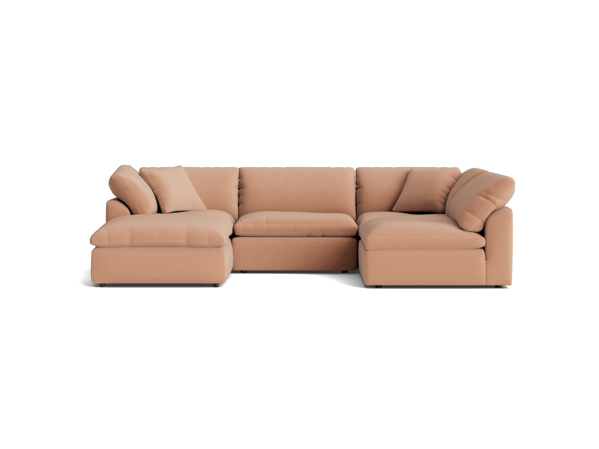 bryant sofa bumper sectional %285 piece%29 caspiar chiffon