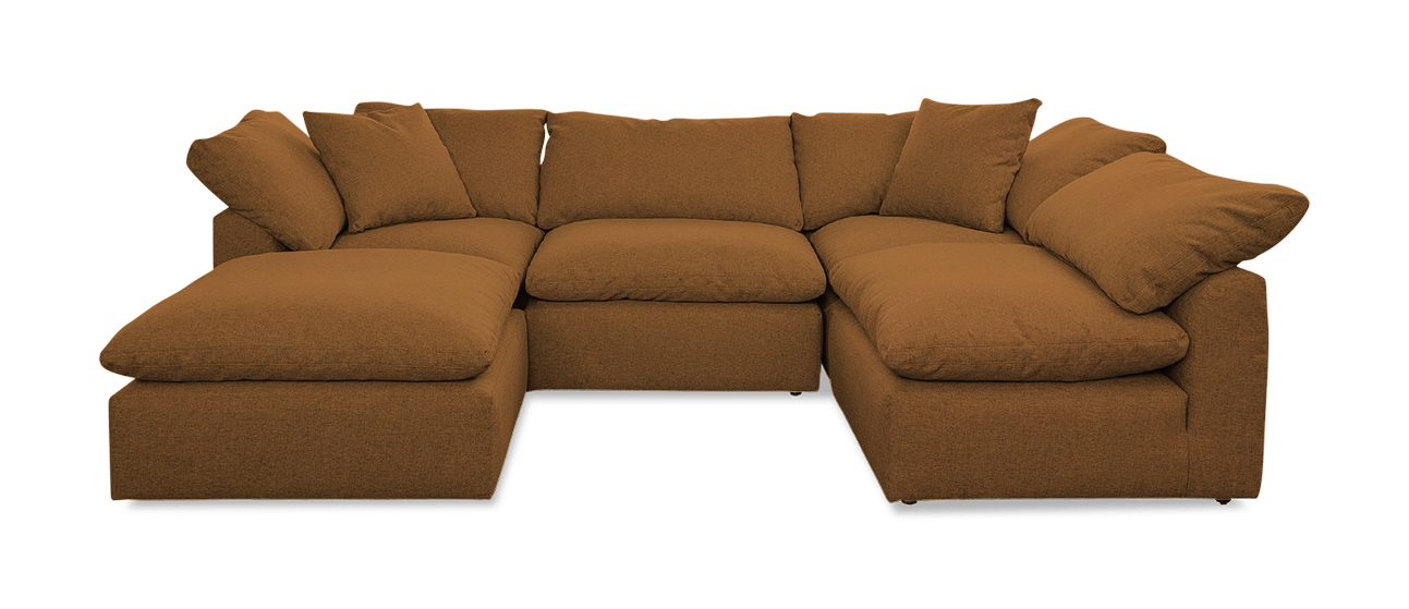 bryant sofa bumper sectional %285 piece%29 banks nutmeg