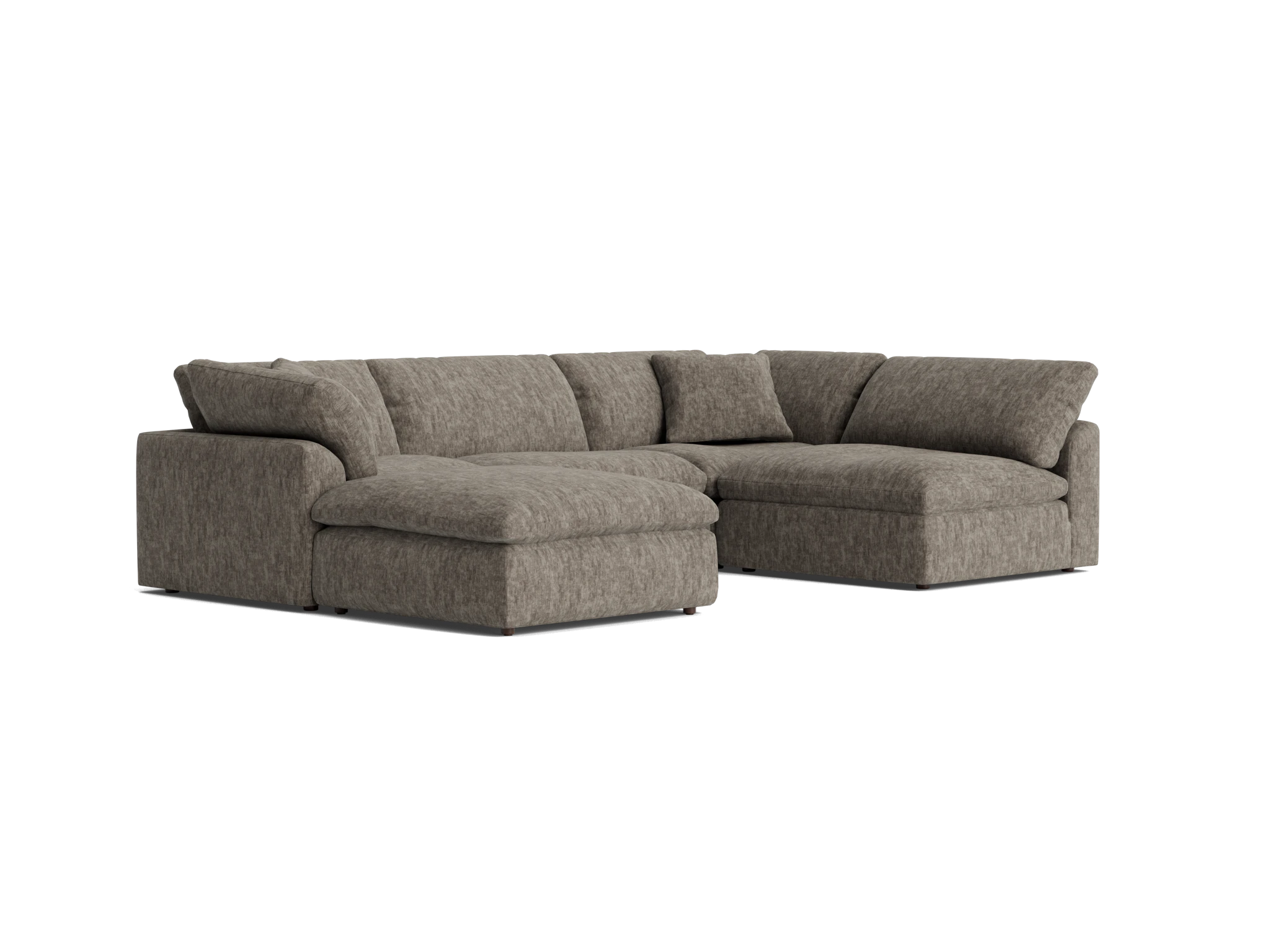 bryant sofa bumper sectional %285 piece%29 crave mocha latte