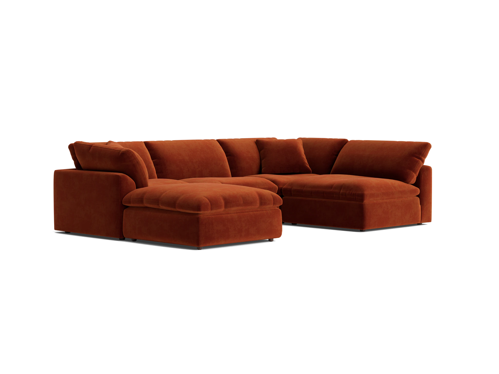 bryant sofa bumper sectional %285 piece%29 harper cinnamon
