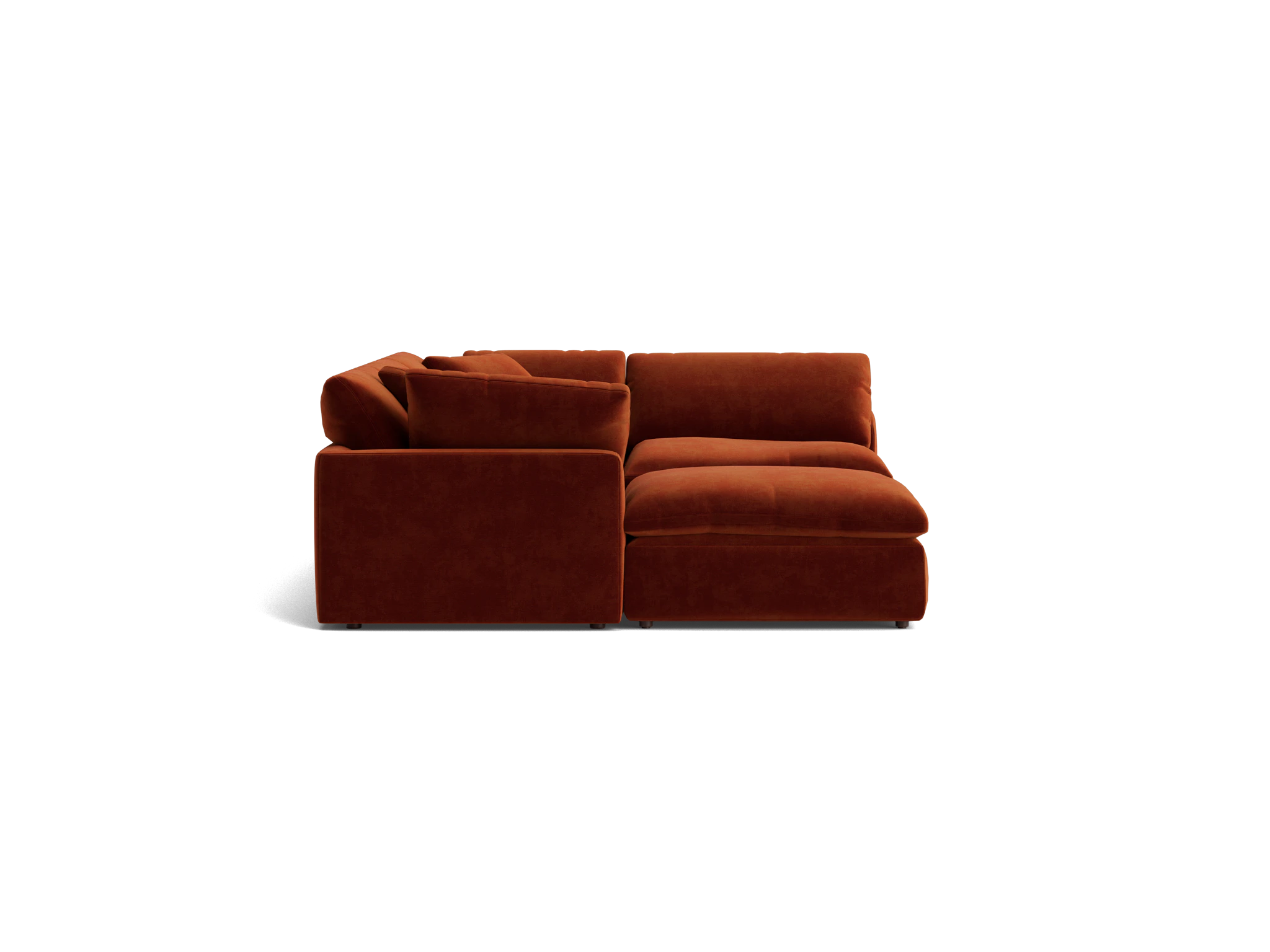 bryant sofa bumper sectional %285 piece%29 harper cinnamon