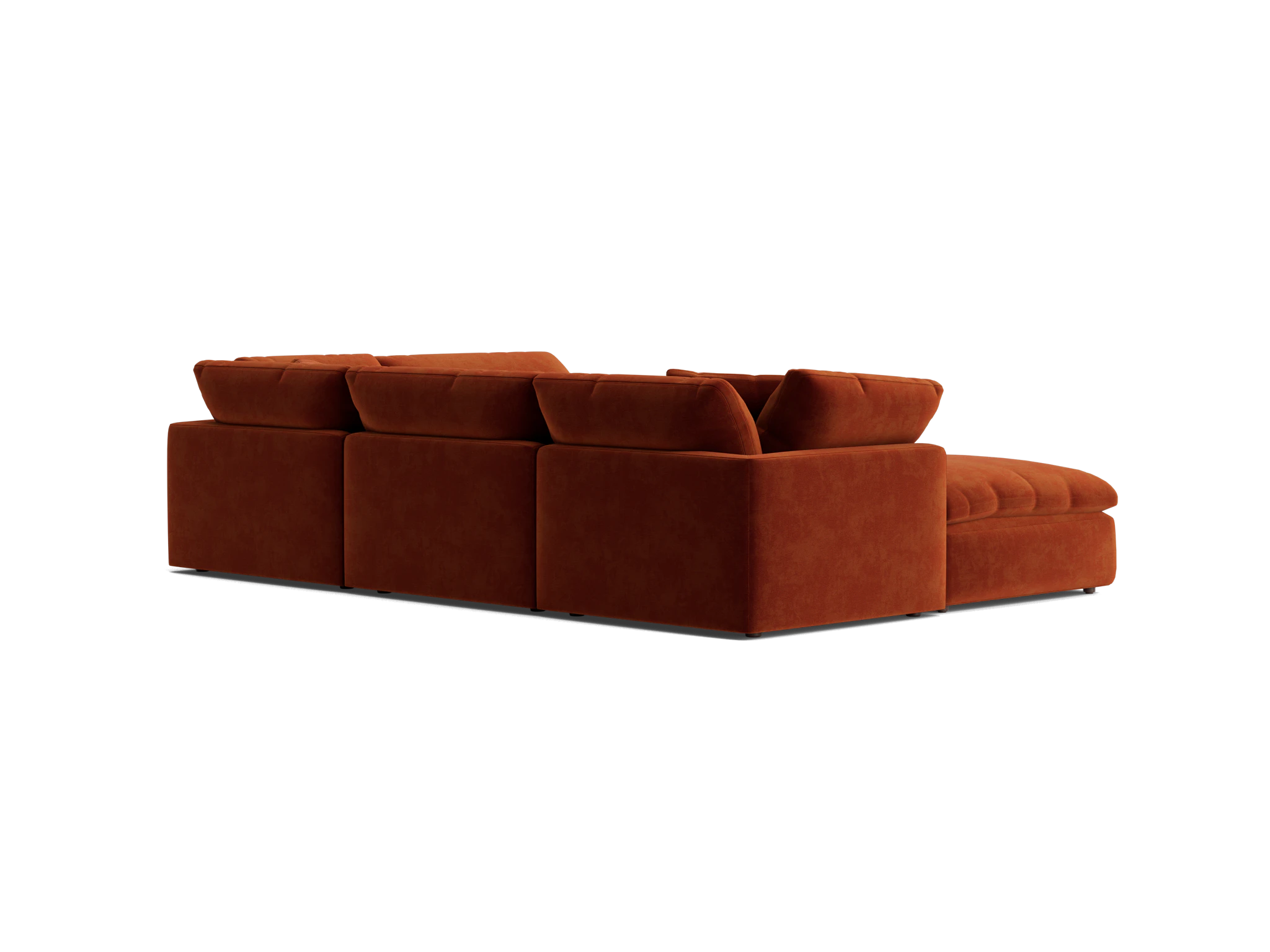 bryant sofa bumper sectional %285 piece%29 harper cinnamon