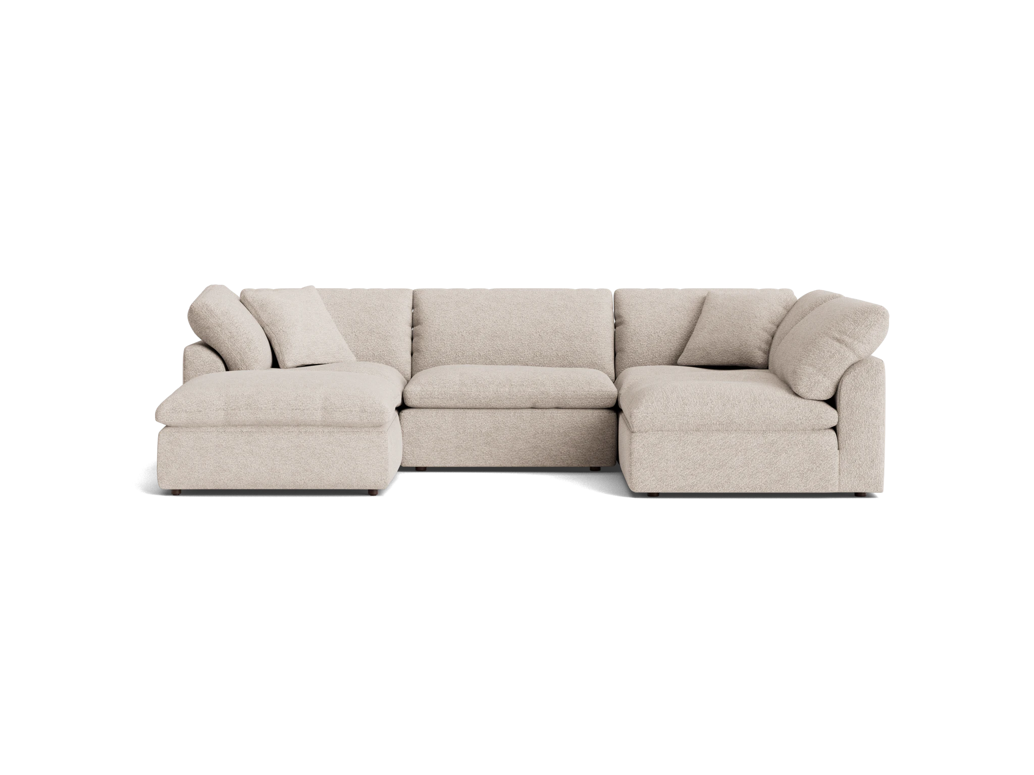 bryant sofa bumper sectional %285 piece%29 borough cotton