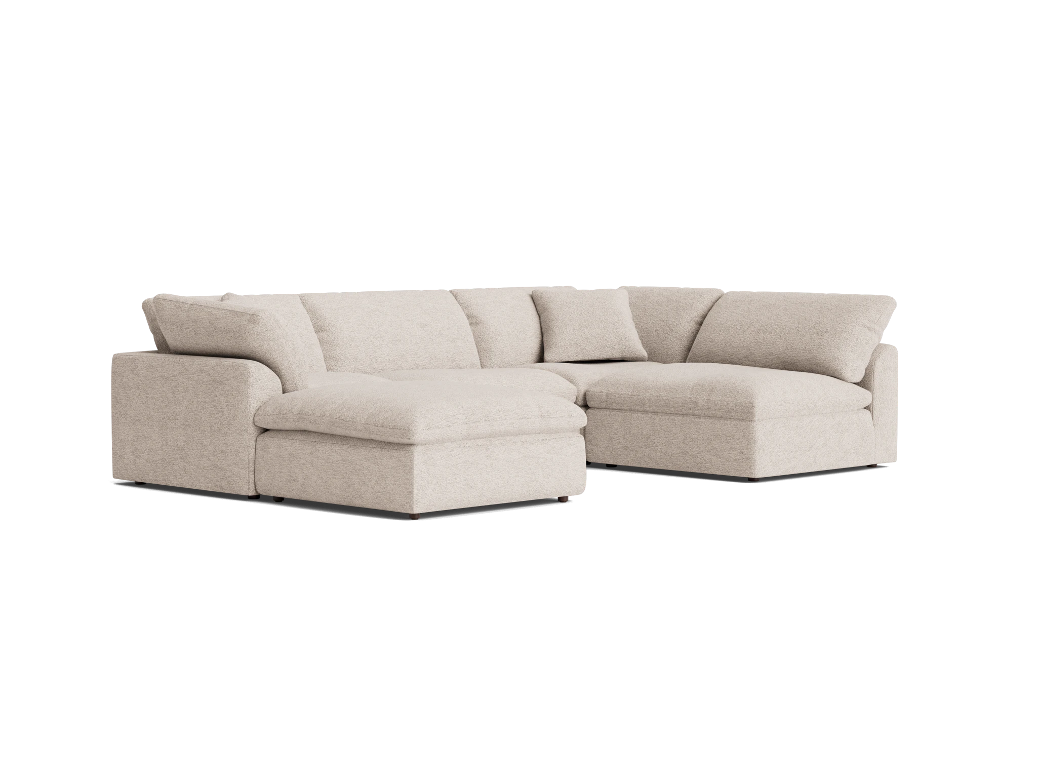 bryant sofa bumper sectional %285 piece%29 borough cotton