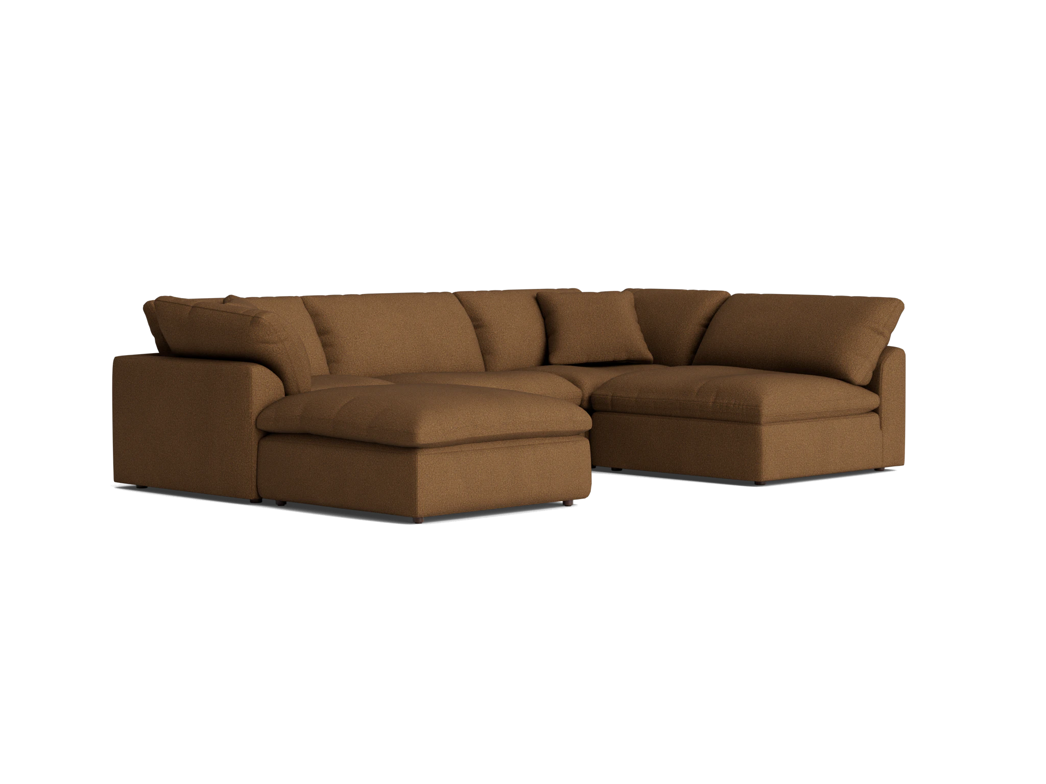 bryant sofa bumper sectional %285 piece%29 faithful mocha