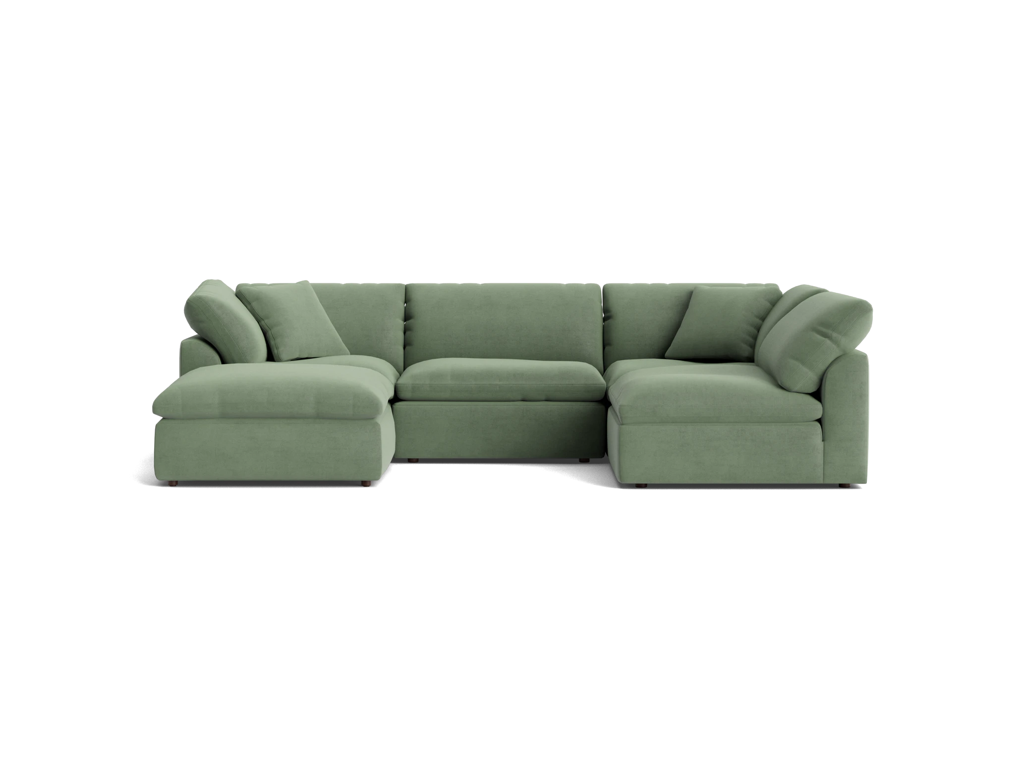 bryant sofa bumper sectional %285 piece%29 royale sage
