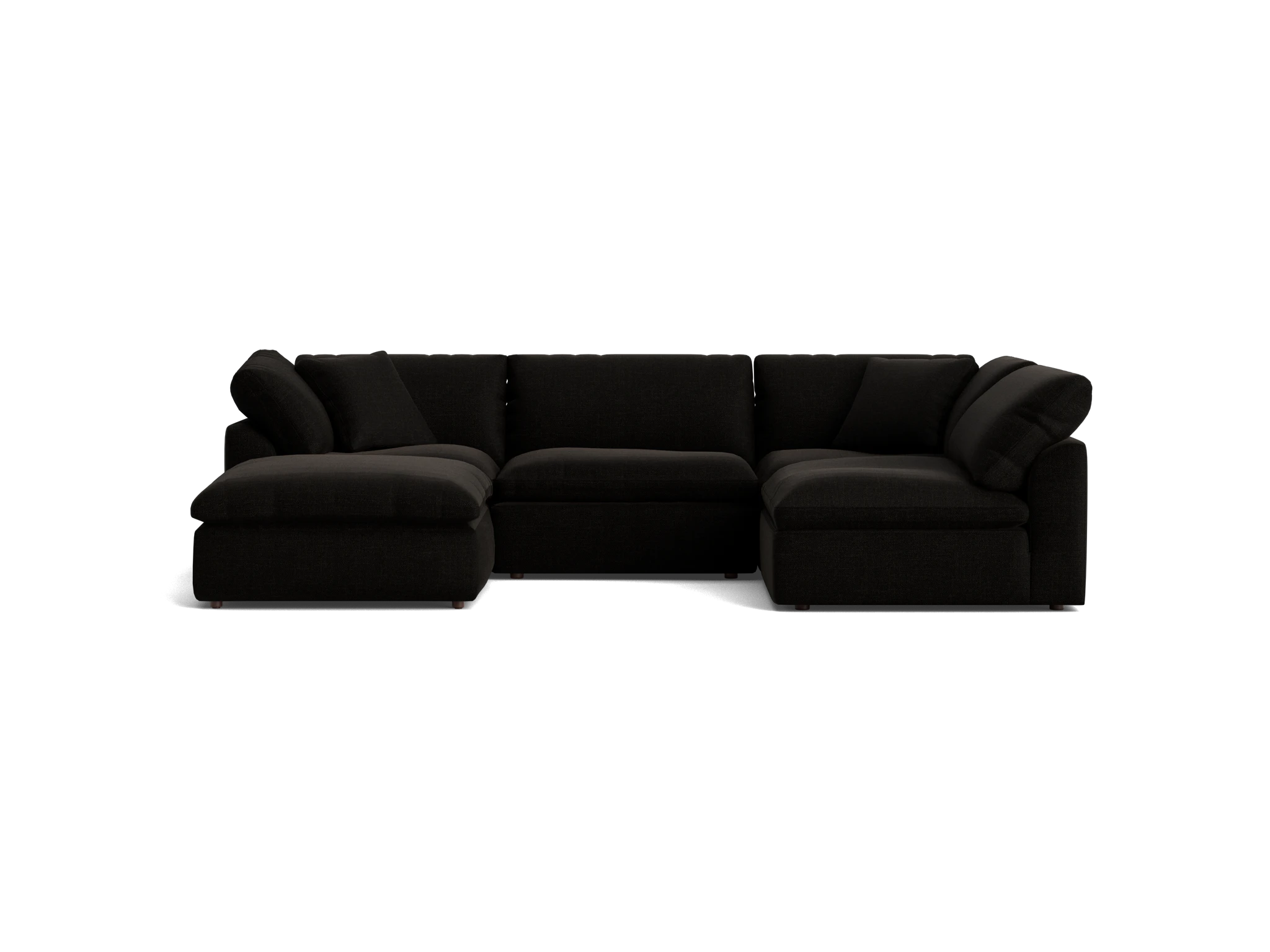bryant sofa bumper sectional %285 piece%29 milo onyx