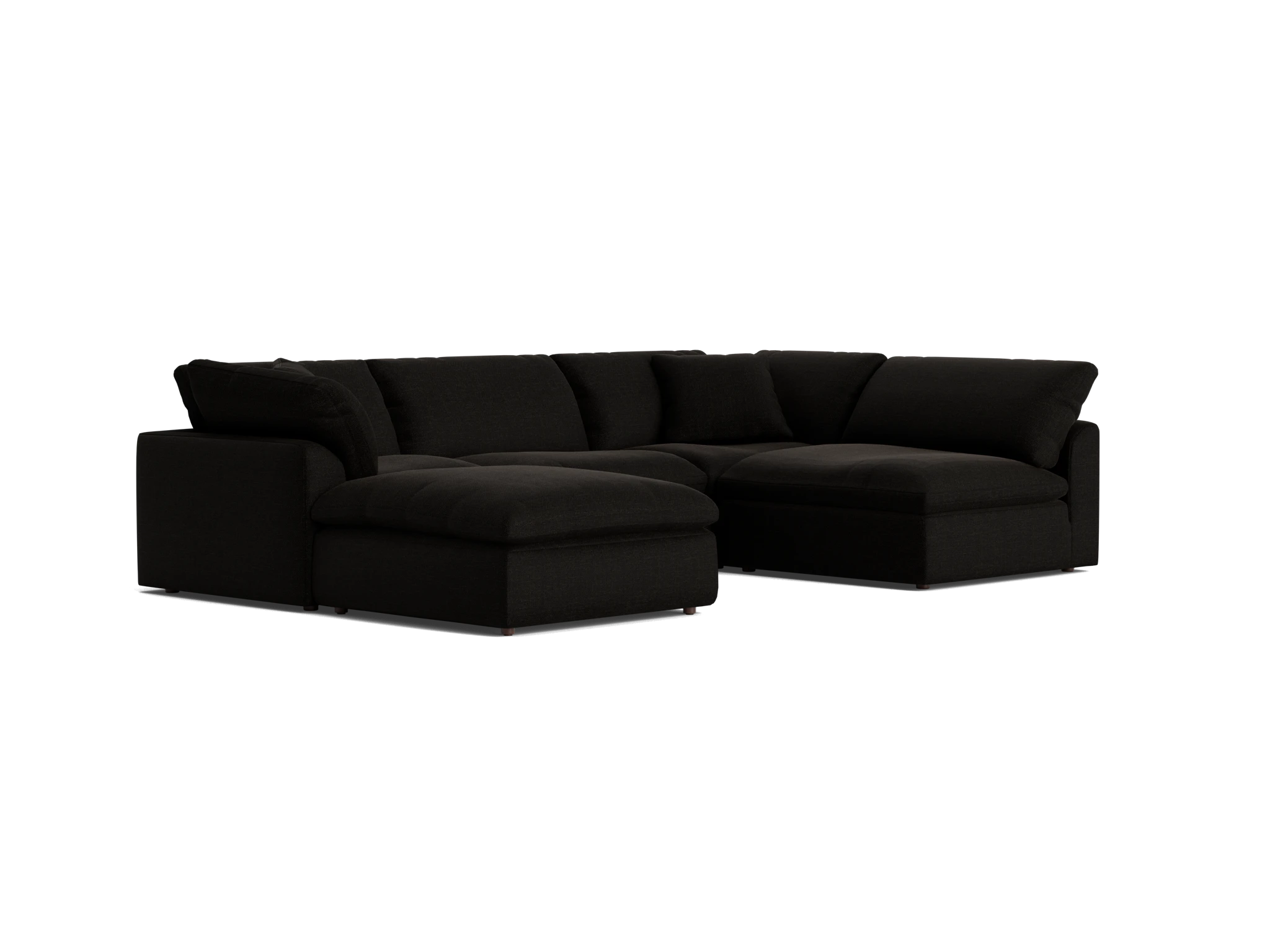 bryant sofa bumper sectional %285 piece%29 milo onyx
