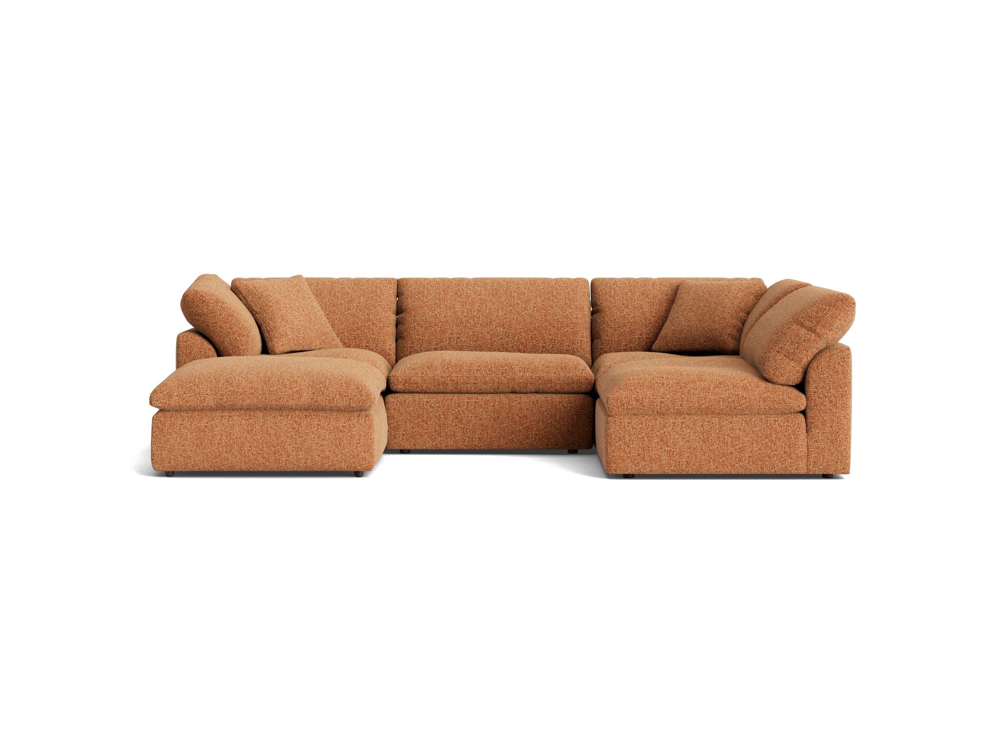 bryant sofa bumper sectional piece) bungalow pantone glazed ginger