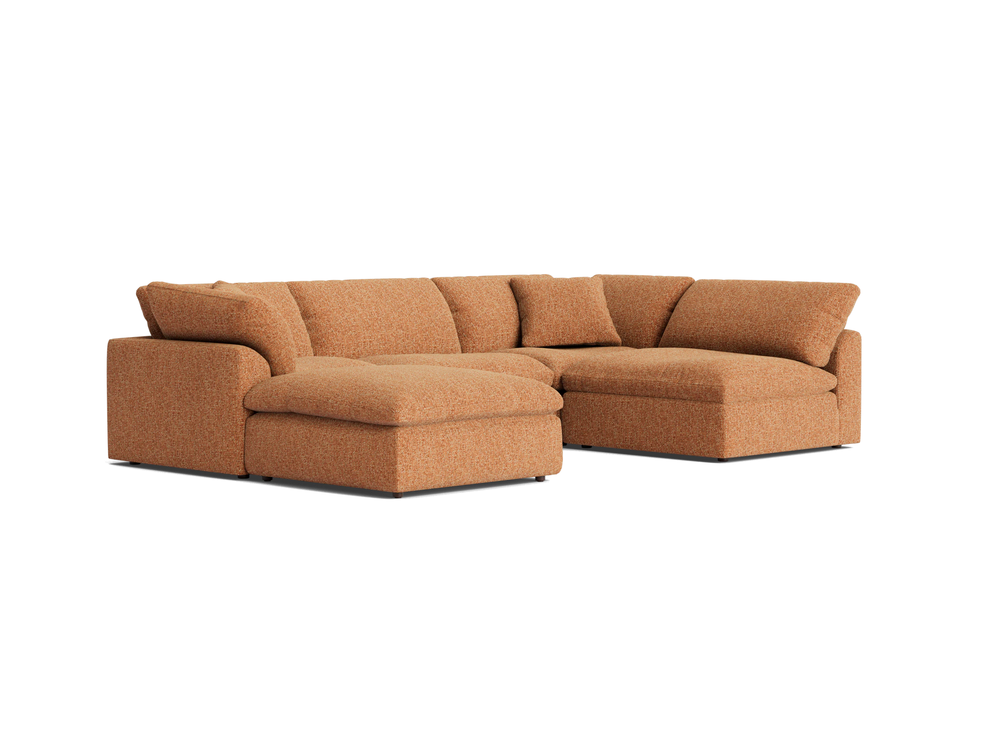 bryant sofa bumper sectional %285 piece%29 bungalow pantone glazed ginger
