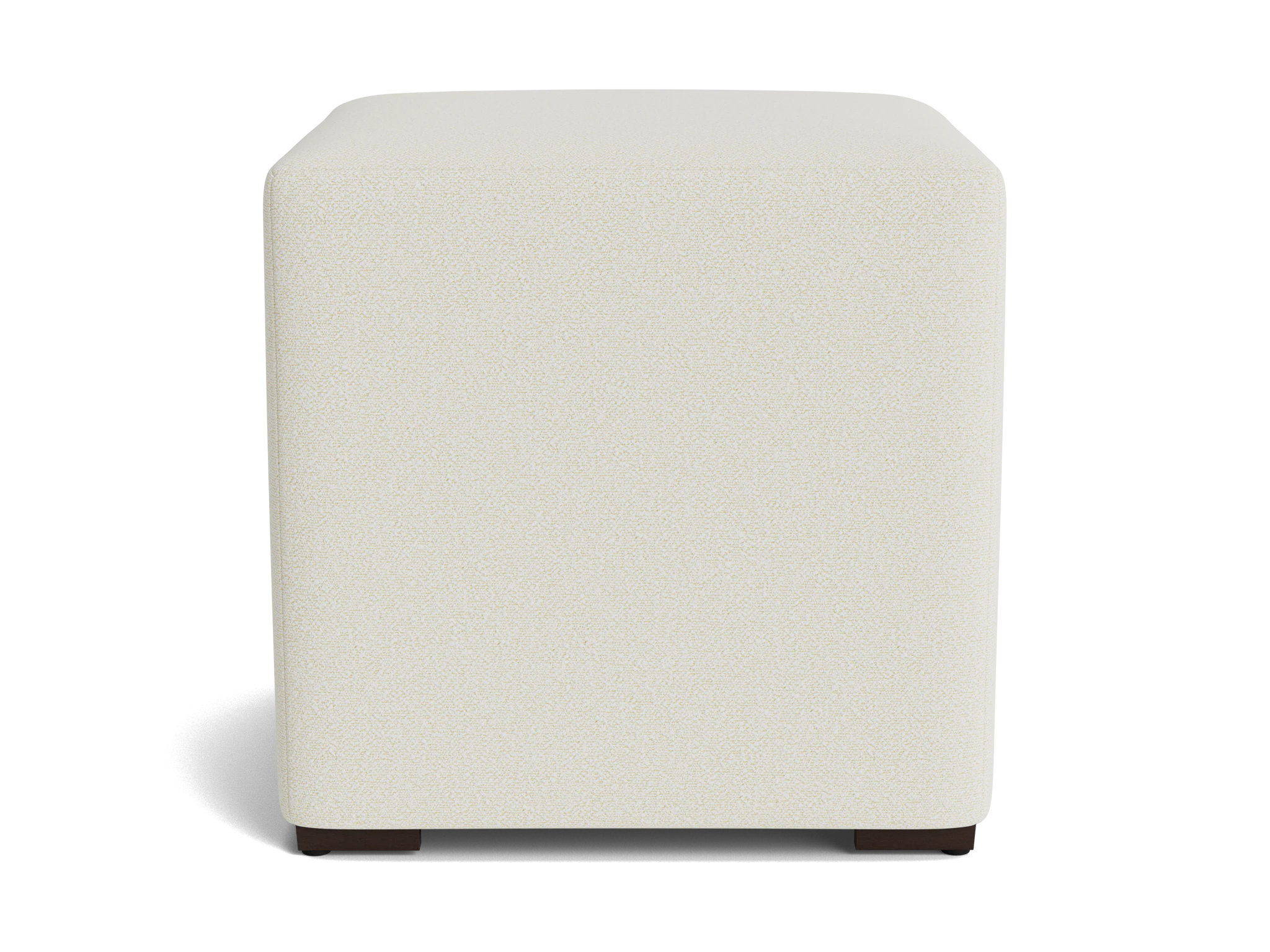 cort cube ottoman tussah snow