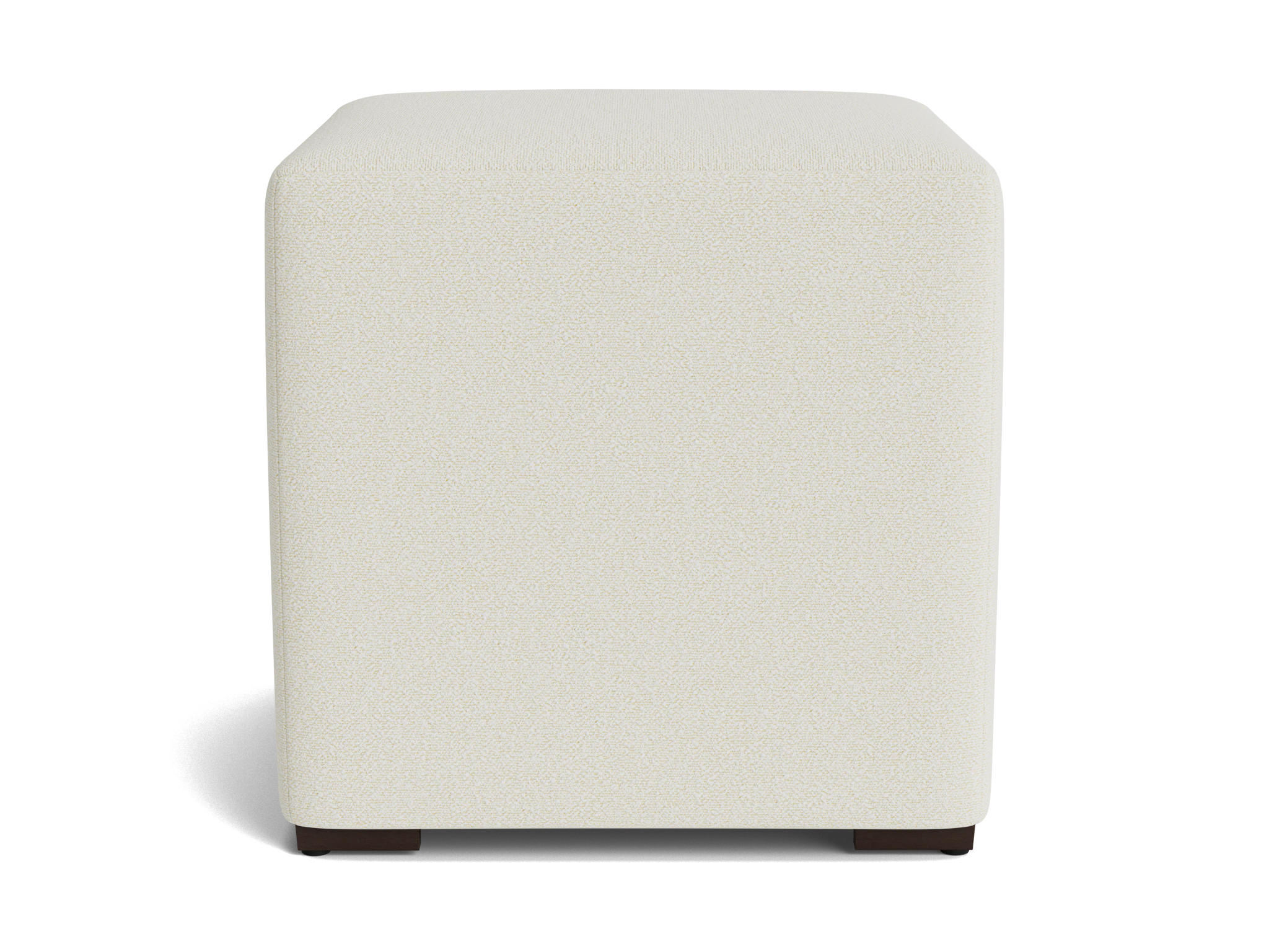 cort cube ottoman tussah snow