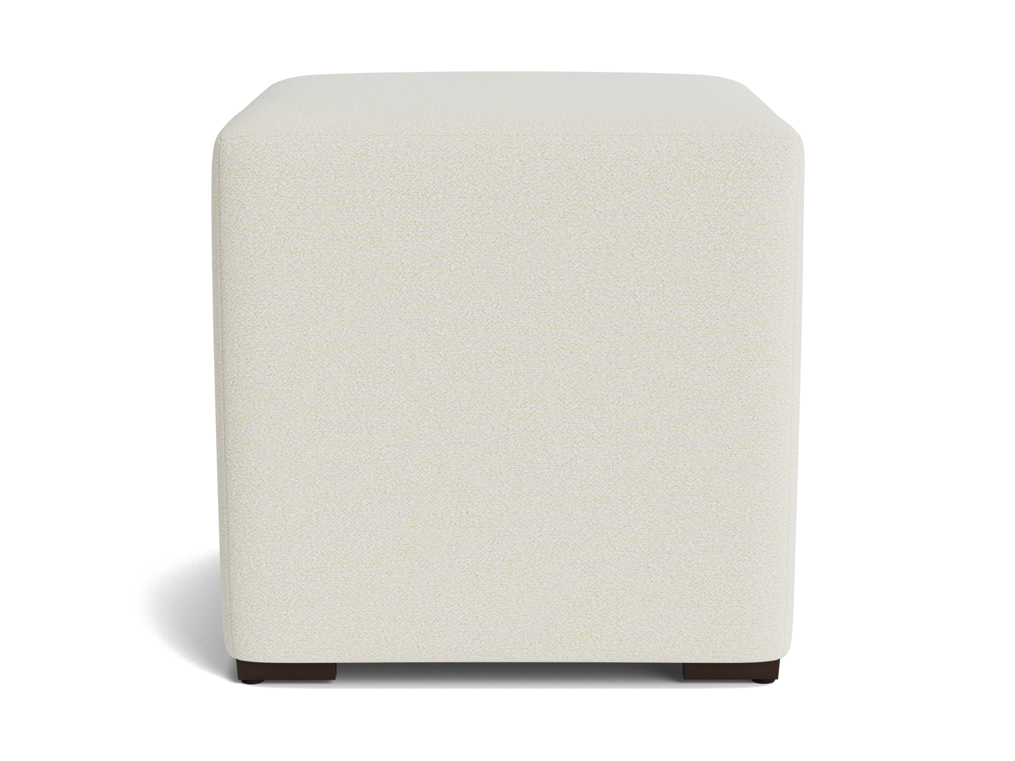 cort cube ottoman tussah snow