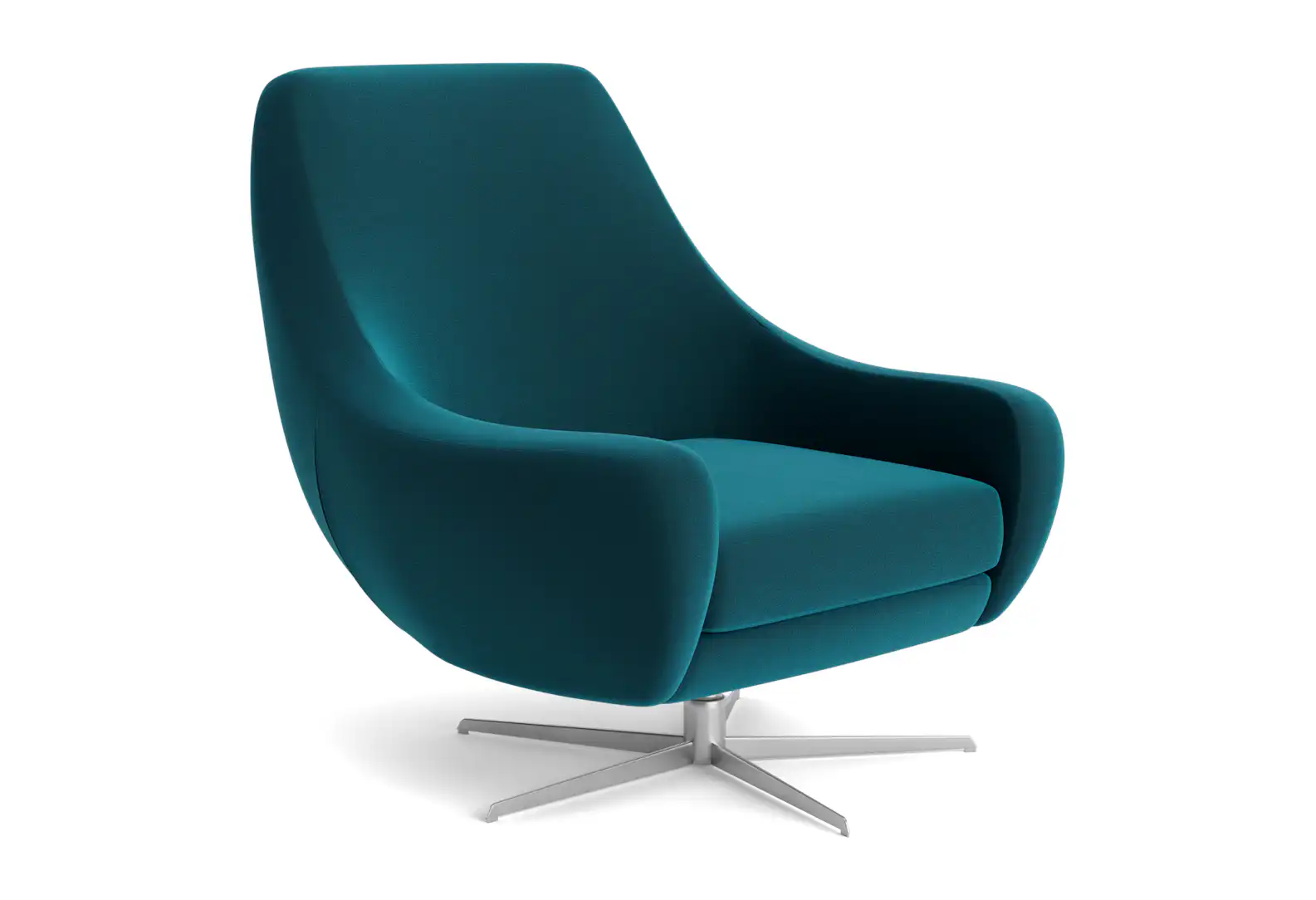 lenette swivel chair royale peacock