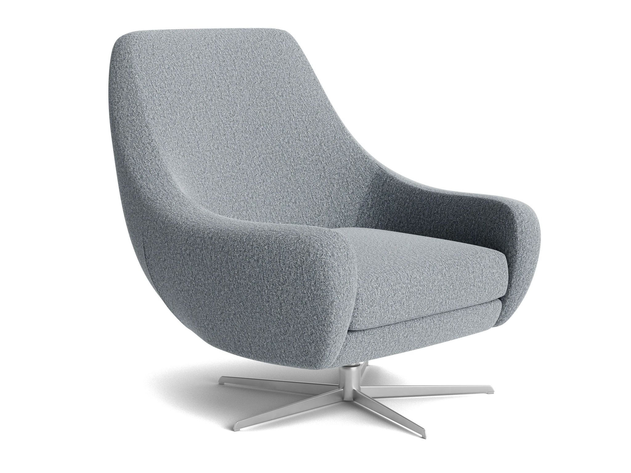 lenette swivel chair synergy pewter