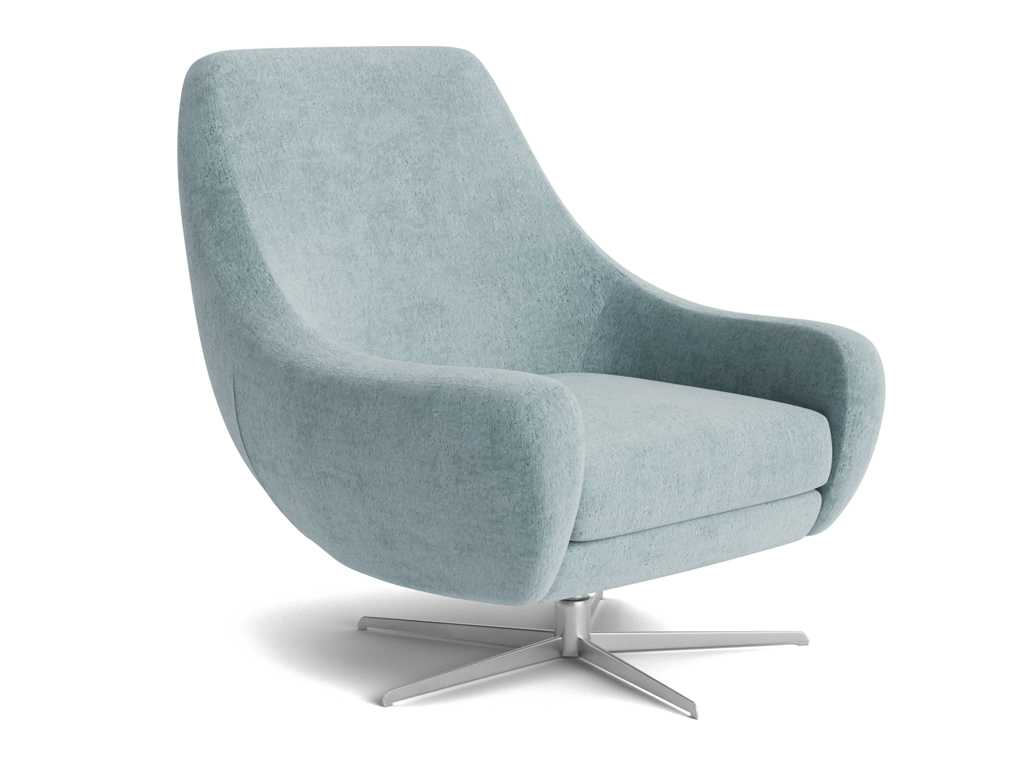 lenette swivel chair plush mist