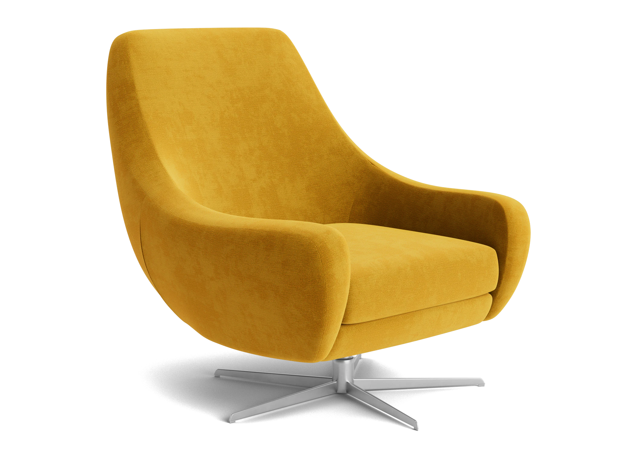 lenette swivel chair harper amber gold