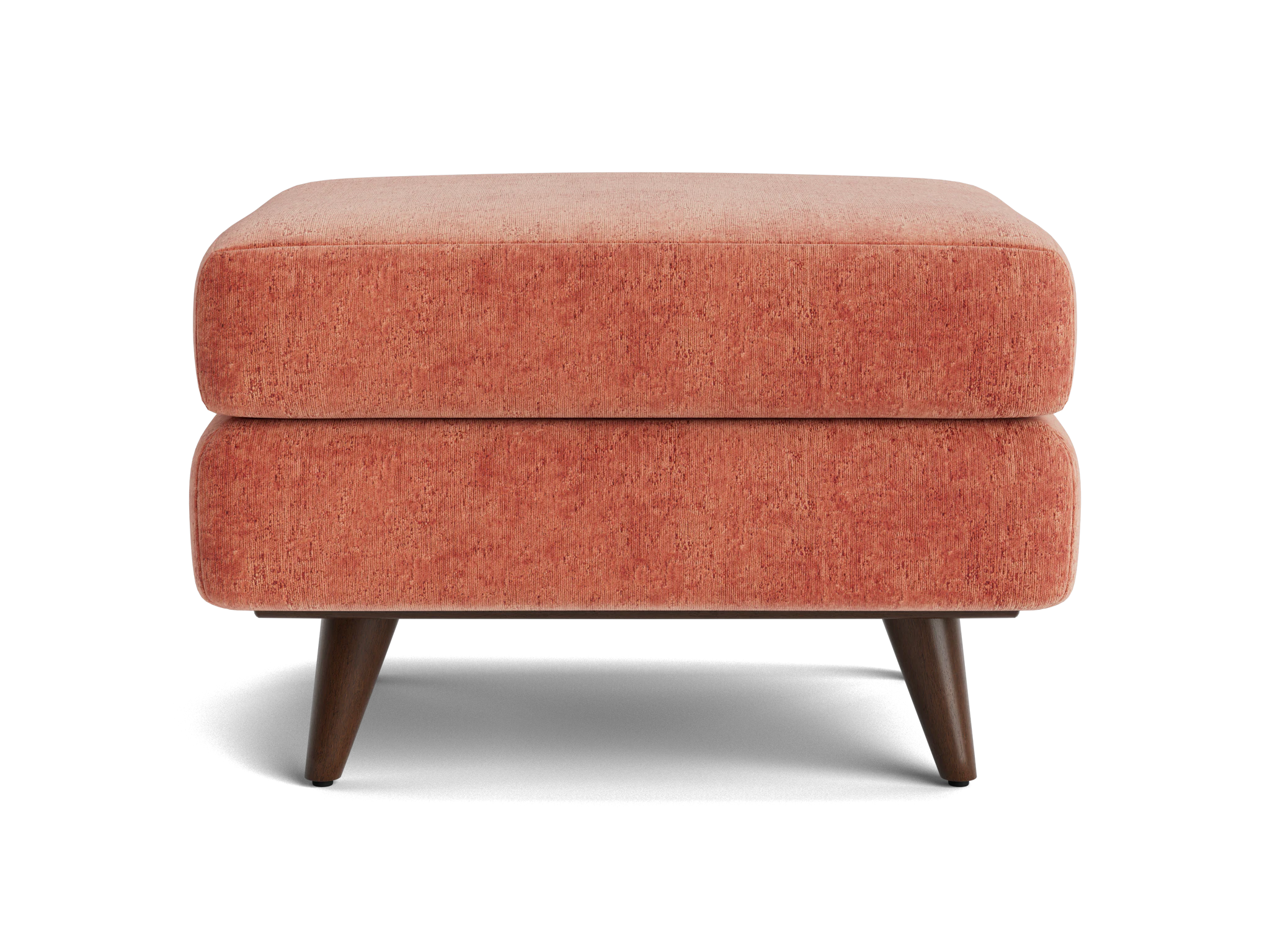 hughes apartment ottoman plush terra rose
