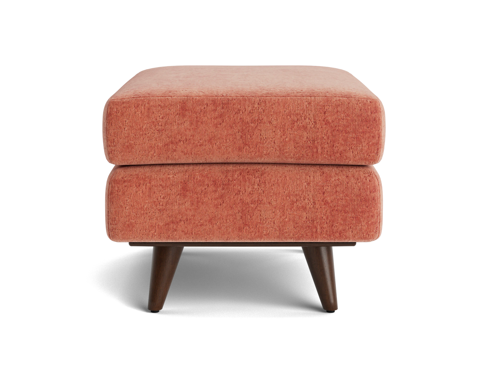 hughes apartment ottoman plush terra rose