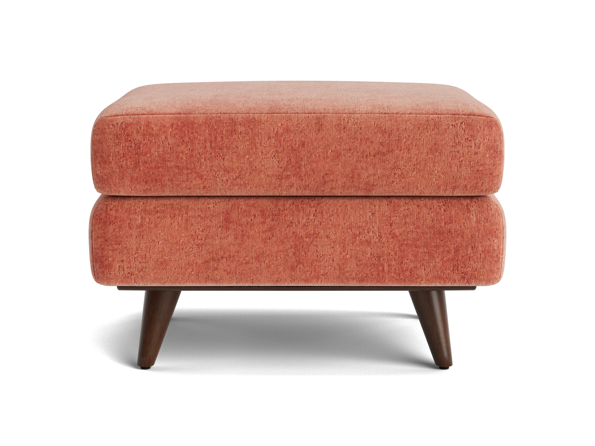 hughes apartment ottoman plush terra rose