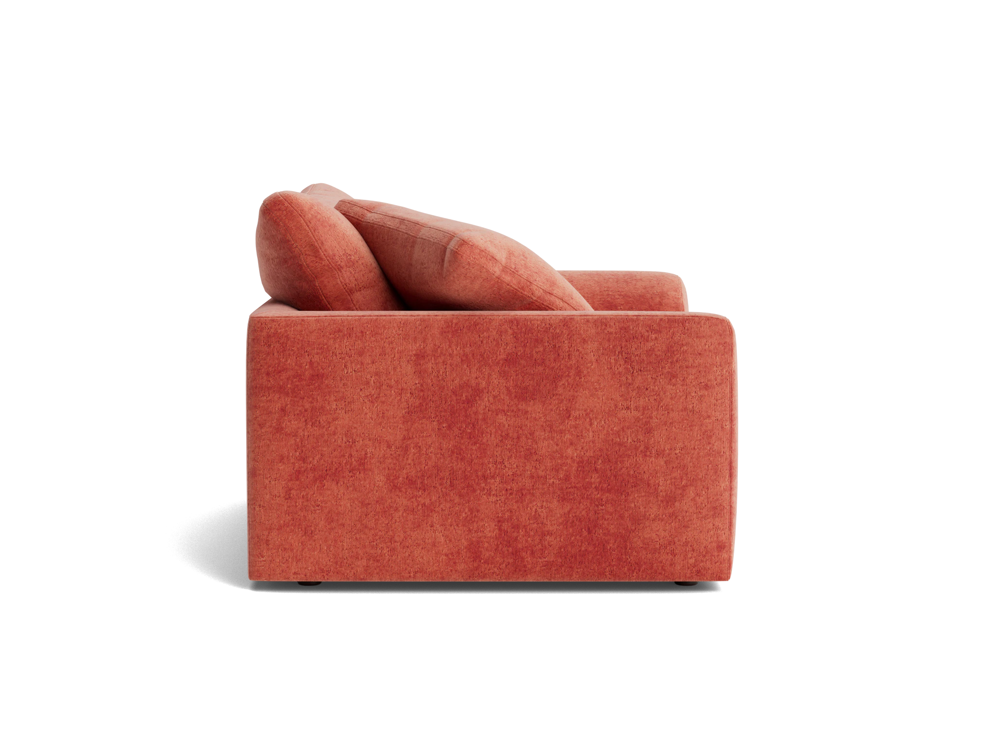 bryant chair and half plush terra rose
