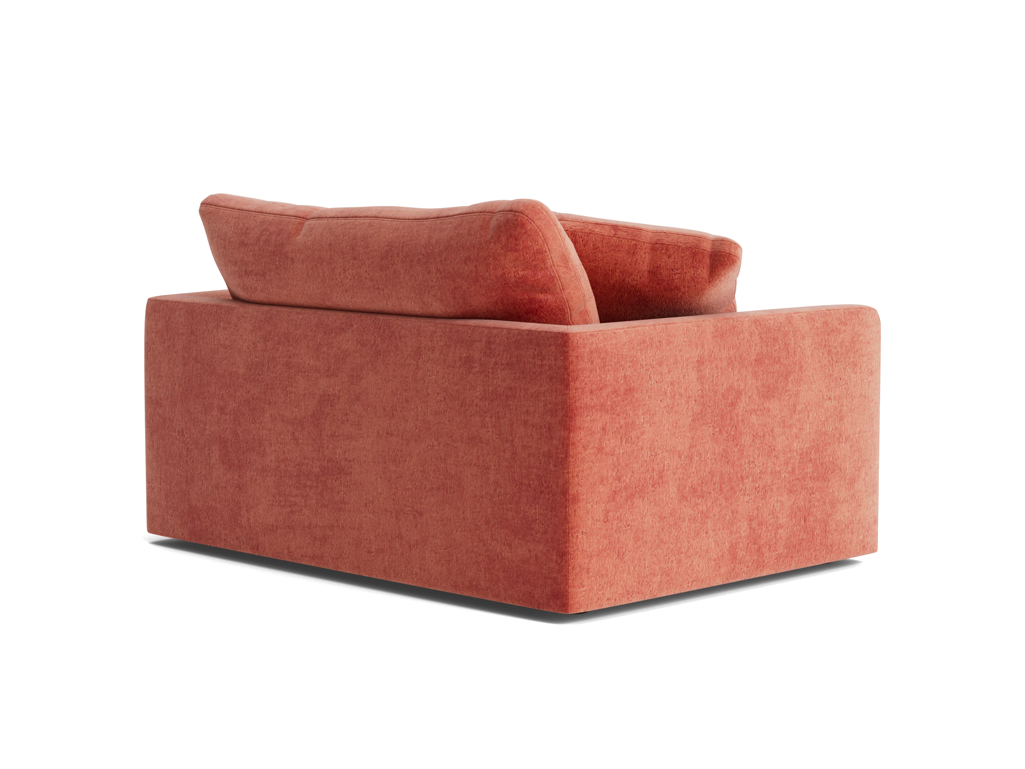 bryant chair and half plush terra rose