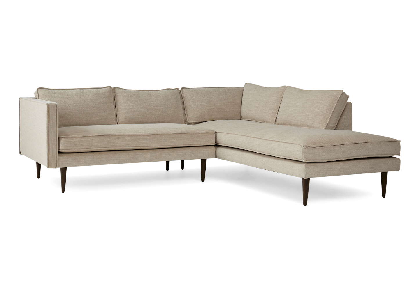 serena sectional with bumper %282 piece%29 lucky divine