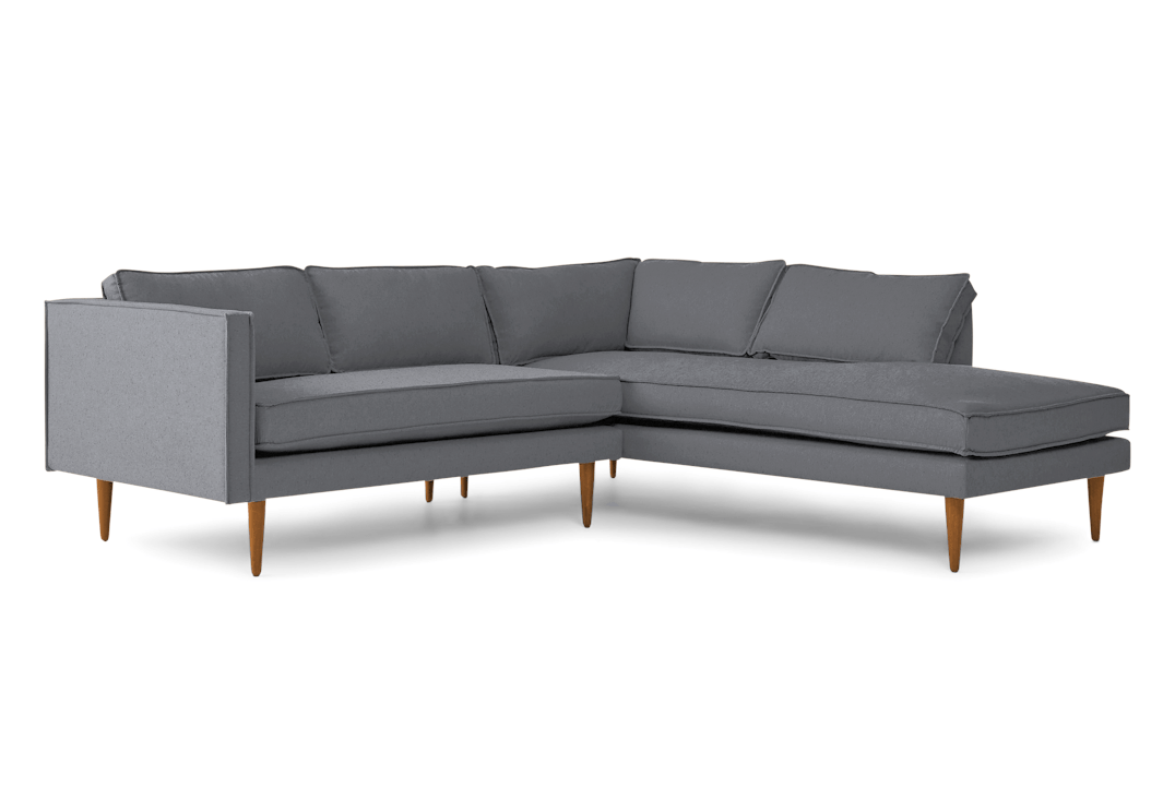 serena sectional with bumper %282 piece%29 essence ash