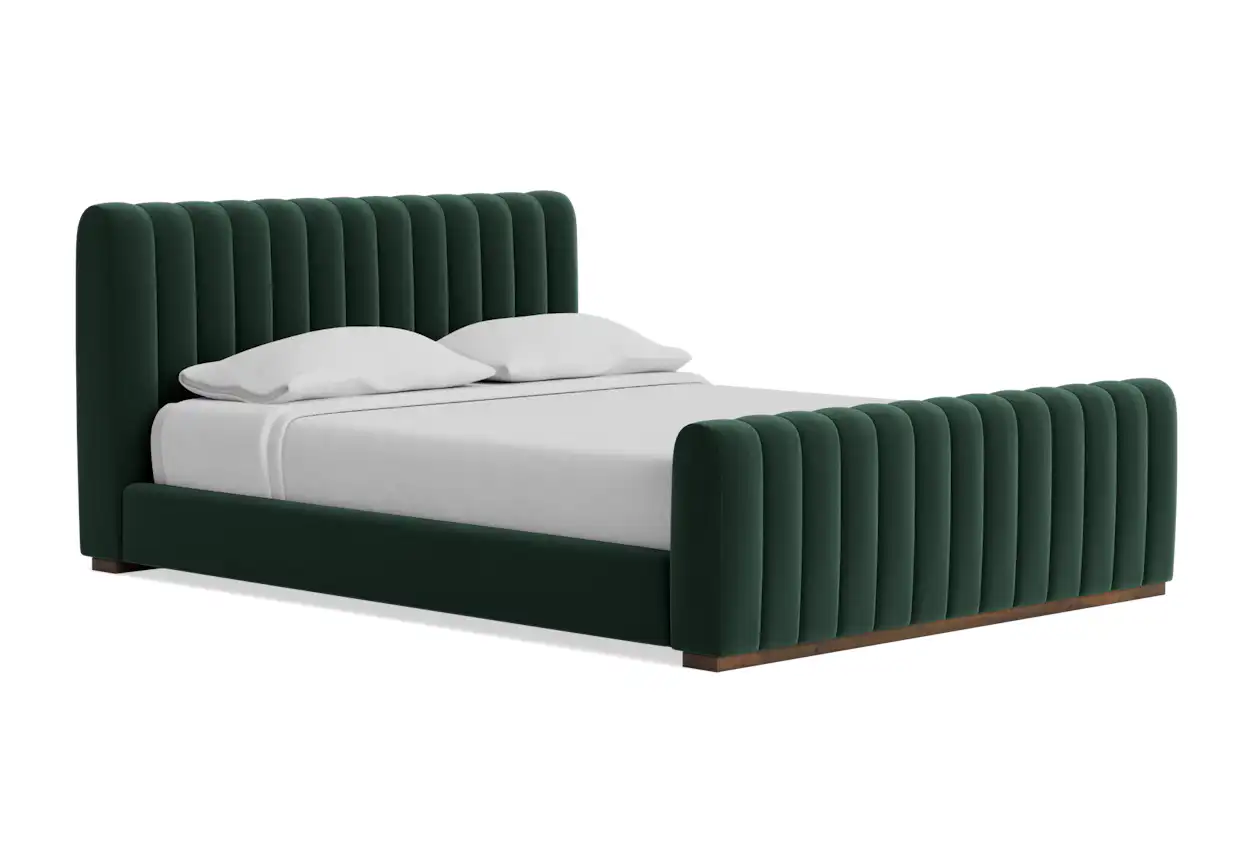 camille bed royale evergreen