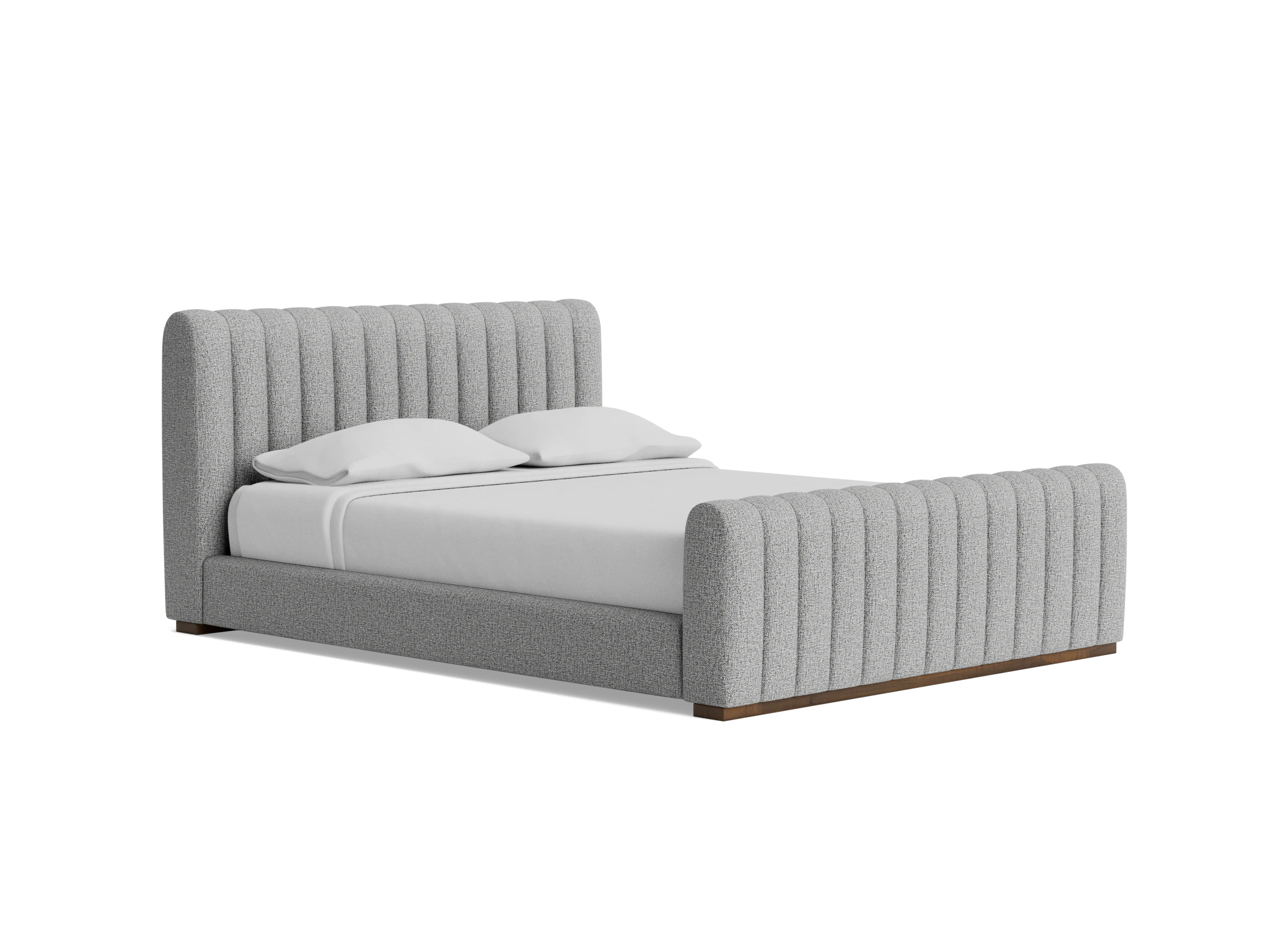 camille bed taylor felt gray