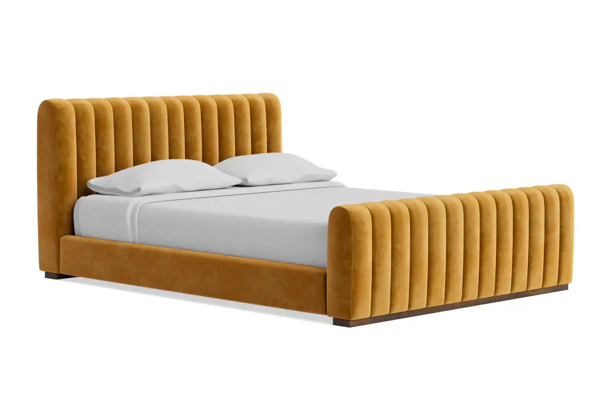 camille bed harper amber gold