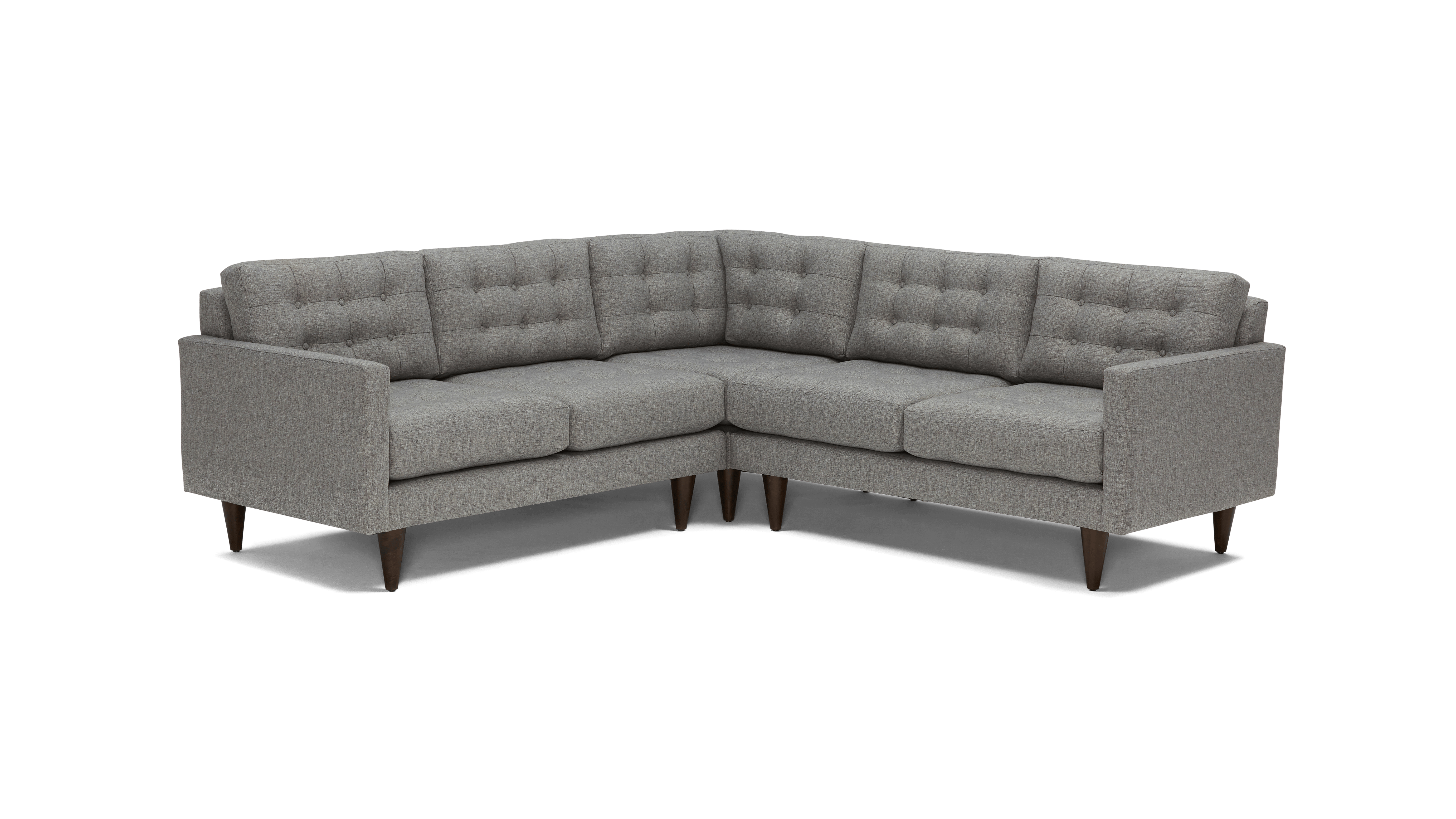 eliot apartment corner sectional %283 piece%29 taylor felt grey