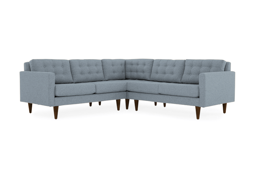 eliot apartment corner sectional %283 piece%29 synergy pewter