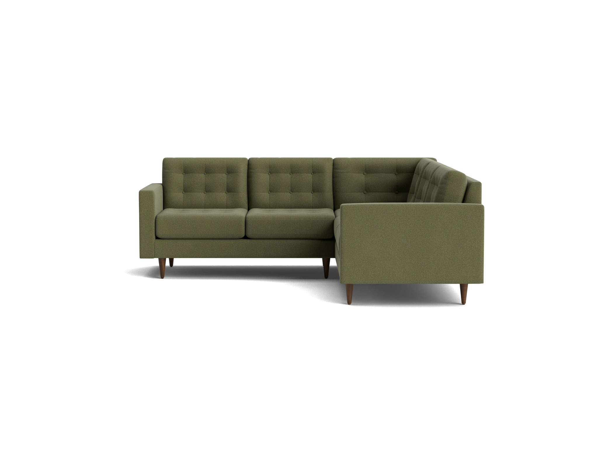 eliot apartment corner sectional %283 piece%29 faithful olive