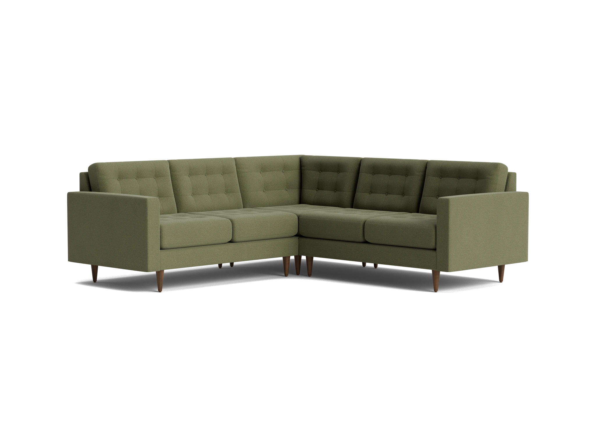 eliot apartment corner sectional %283 piece%29 faithful olive